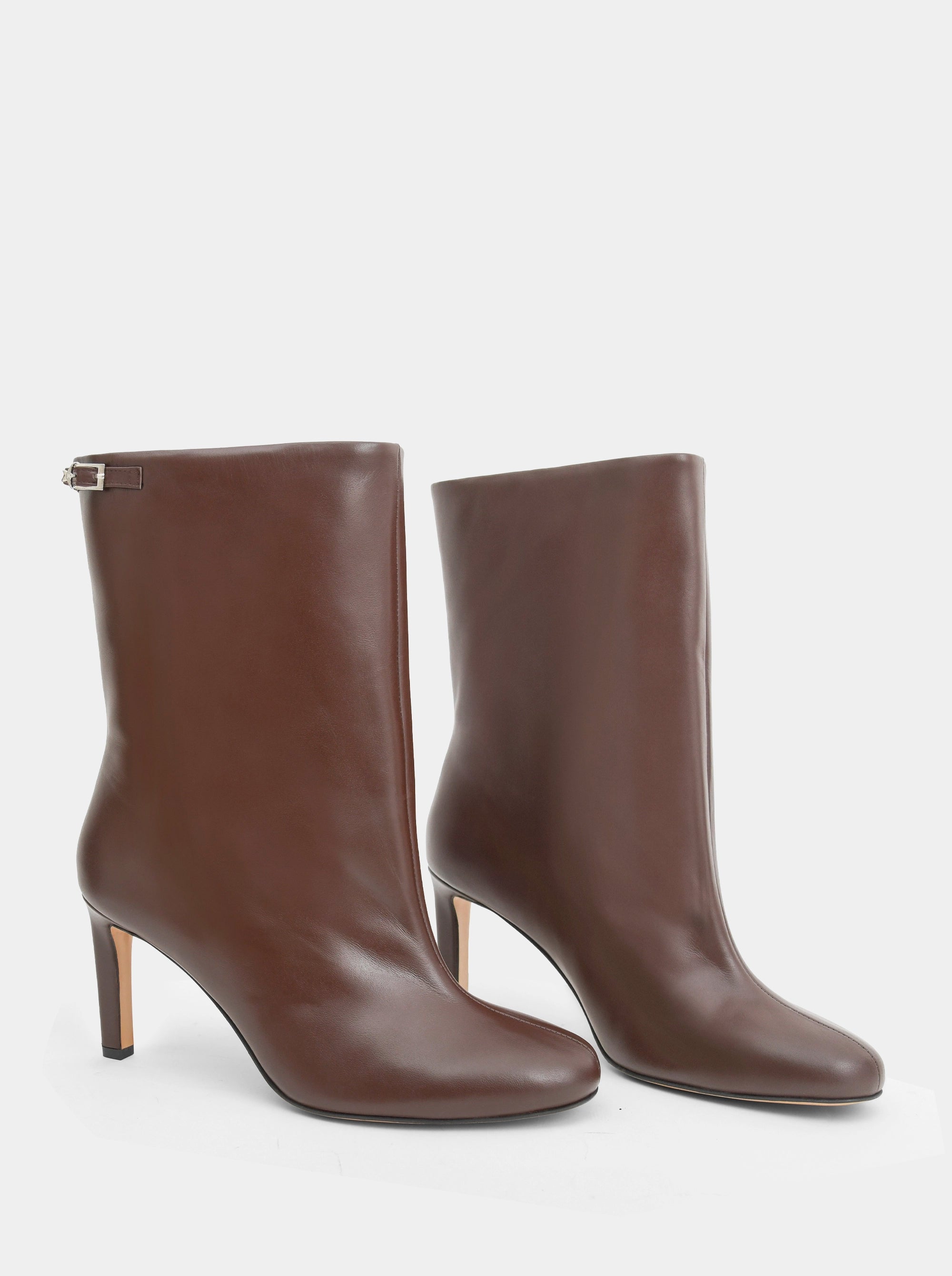LOTUS BROWN LEATHER BOOTIES