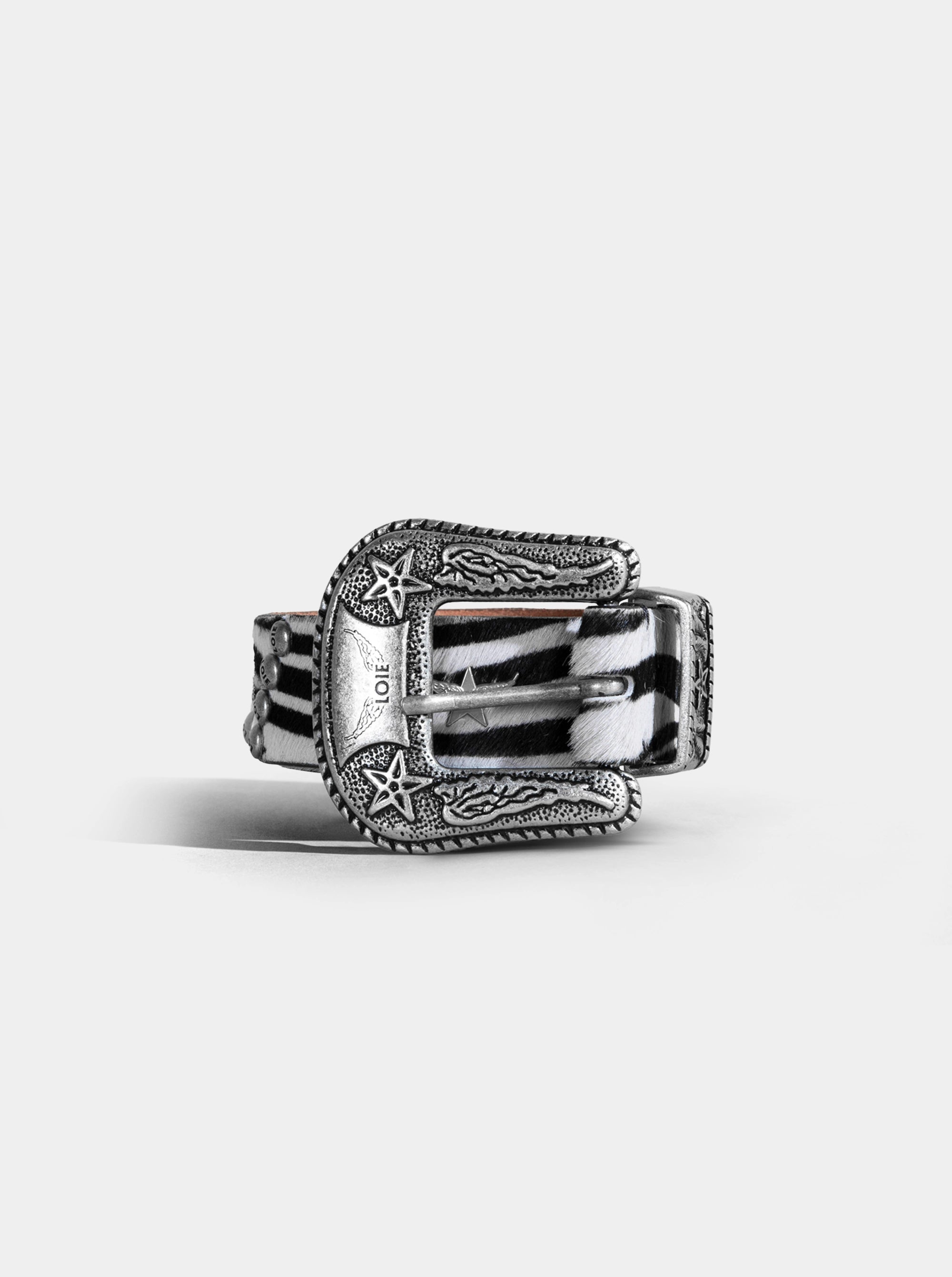 MARIA ANIMALIER BLACK/WHITE BELT