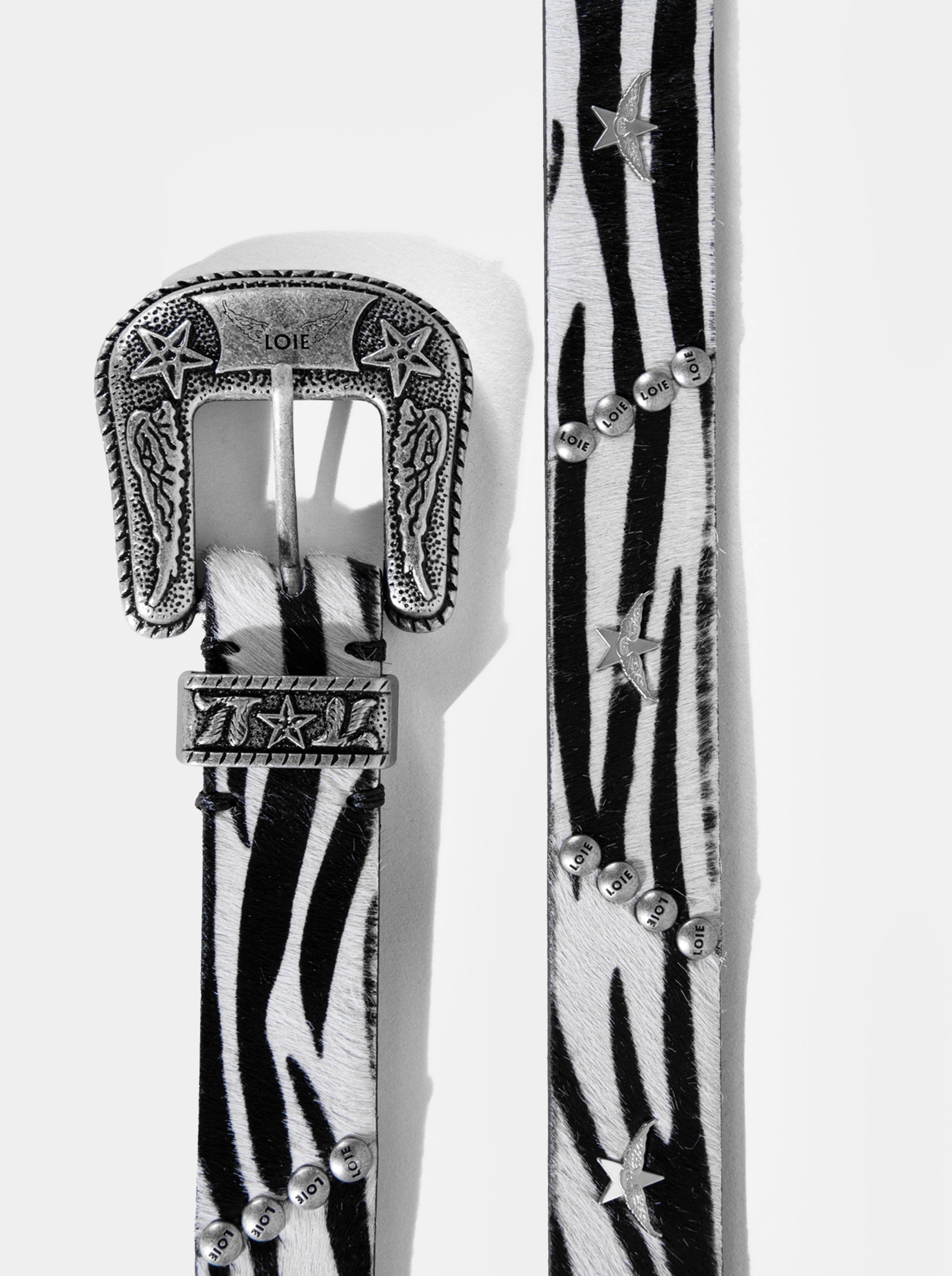 MARIA ANIMALIER BLACK/WHITE BELT