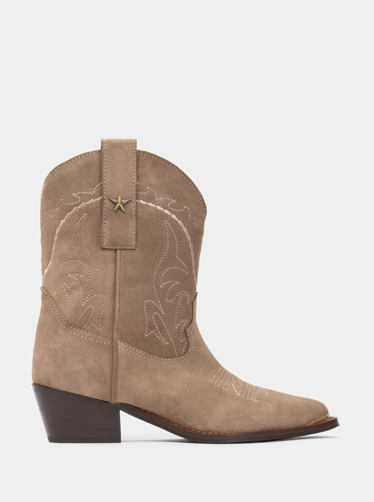 MARIAH LOW HAVANA SUEDE BOOTIES