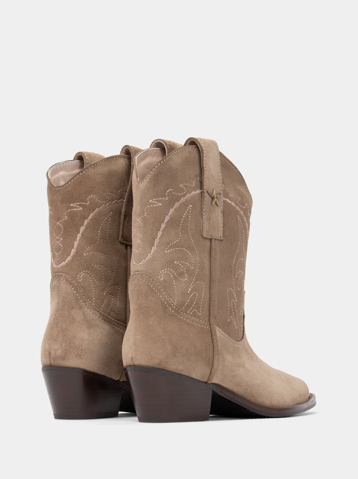 MARIAH LOW HAVANA SUEDE BOOTIES