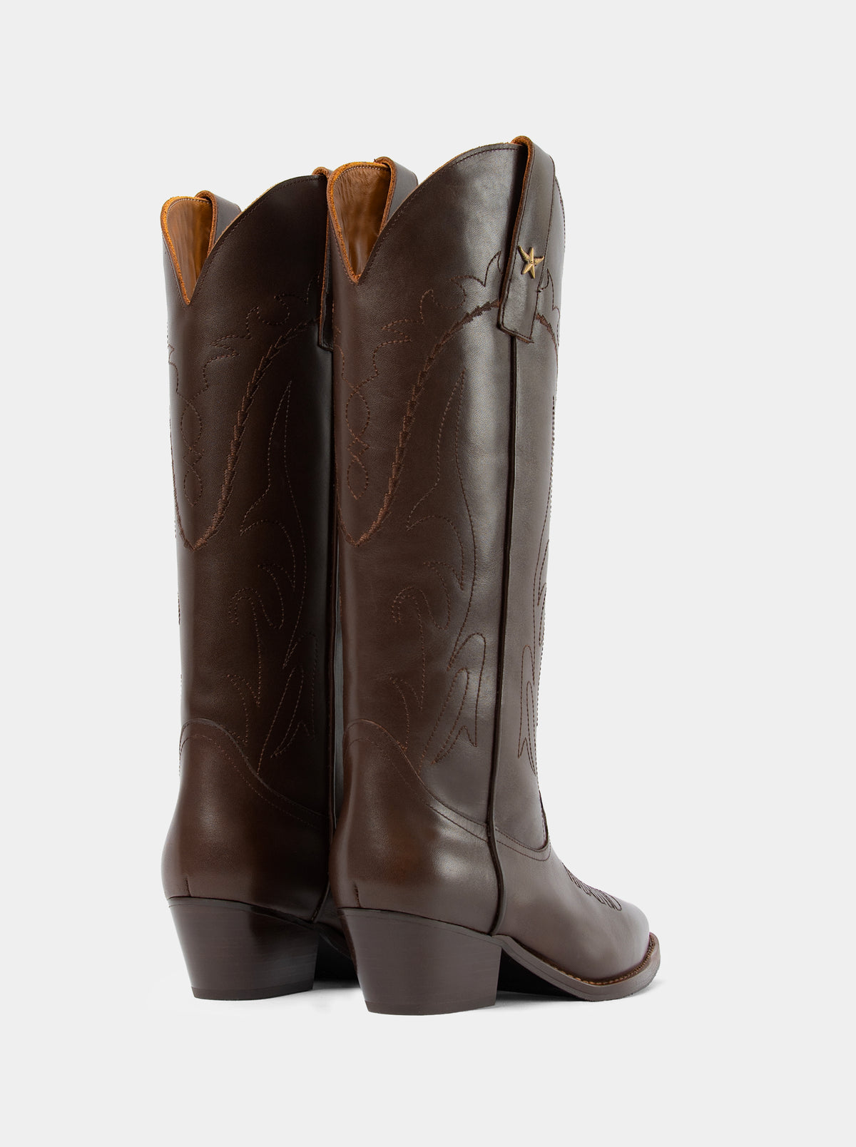 ELENORA BLACK LEATHER BOOTS