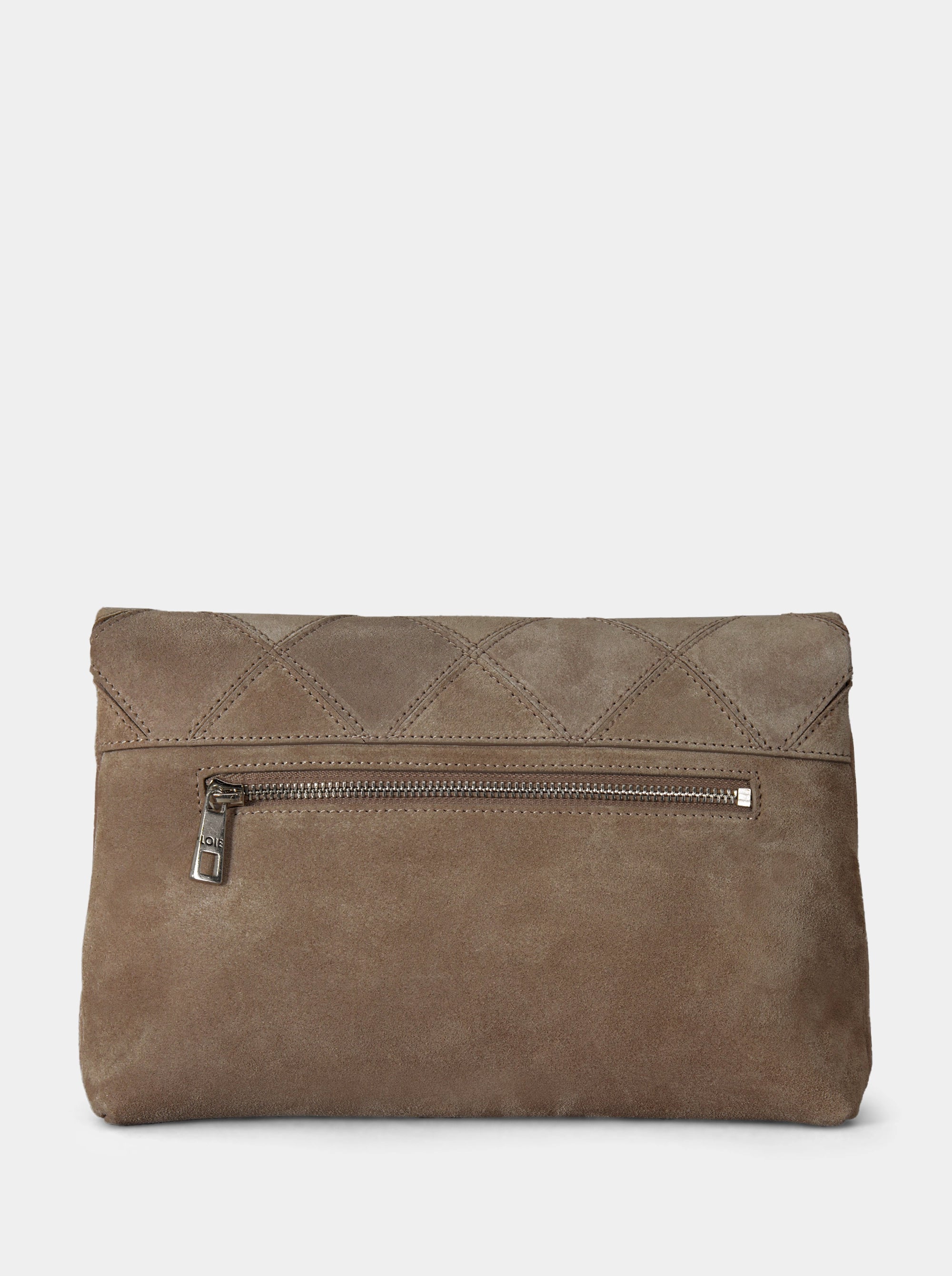 MARIE EFFECT CAMEL SUEDE BAG