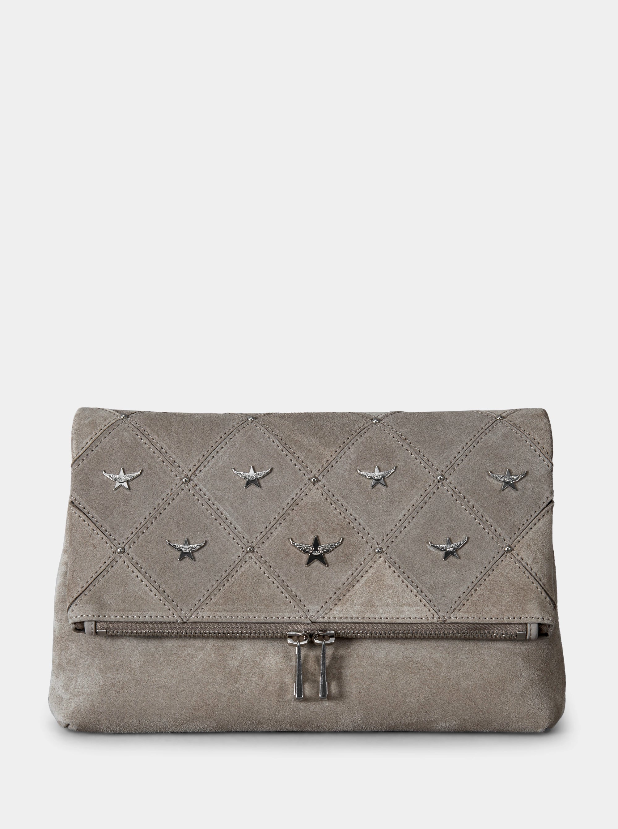 MARIE EFFECT MINK SUEDE BAG