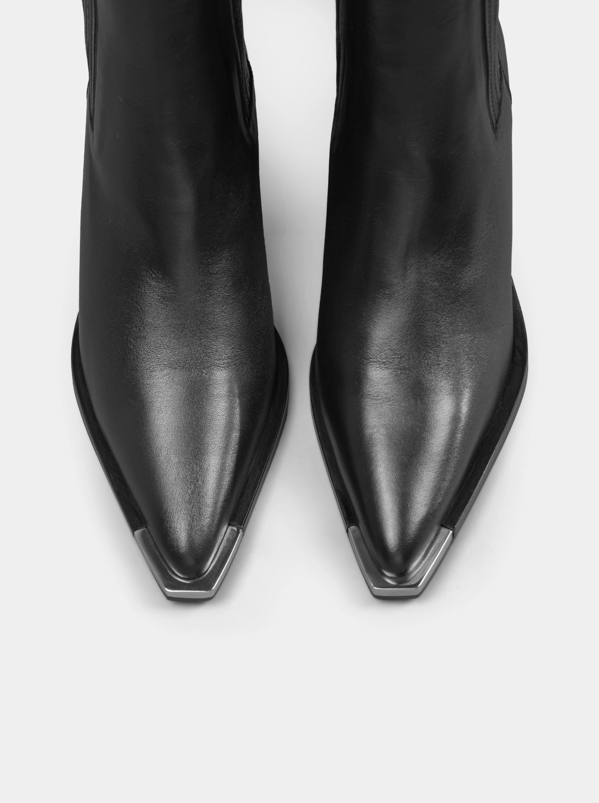 MARLY BLACK LEATHER BOOTIES