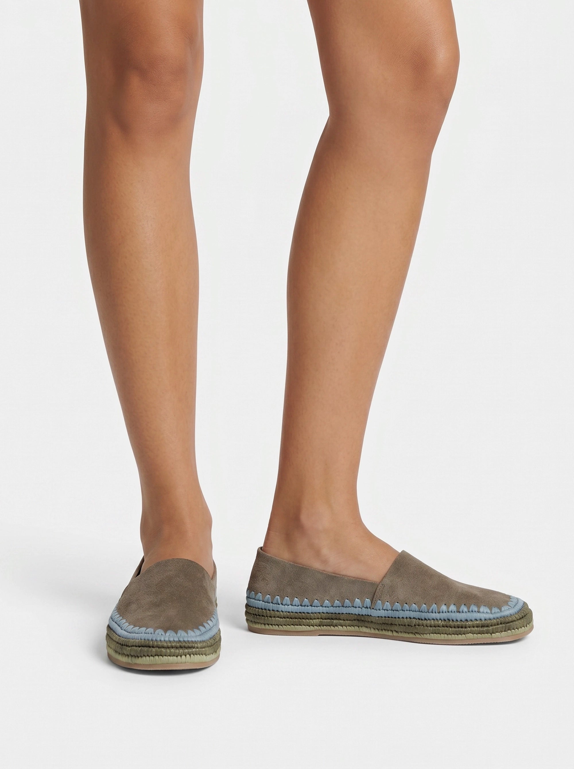 MOANA KHAKI SUEDE BALLET FLATS