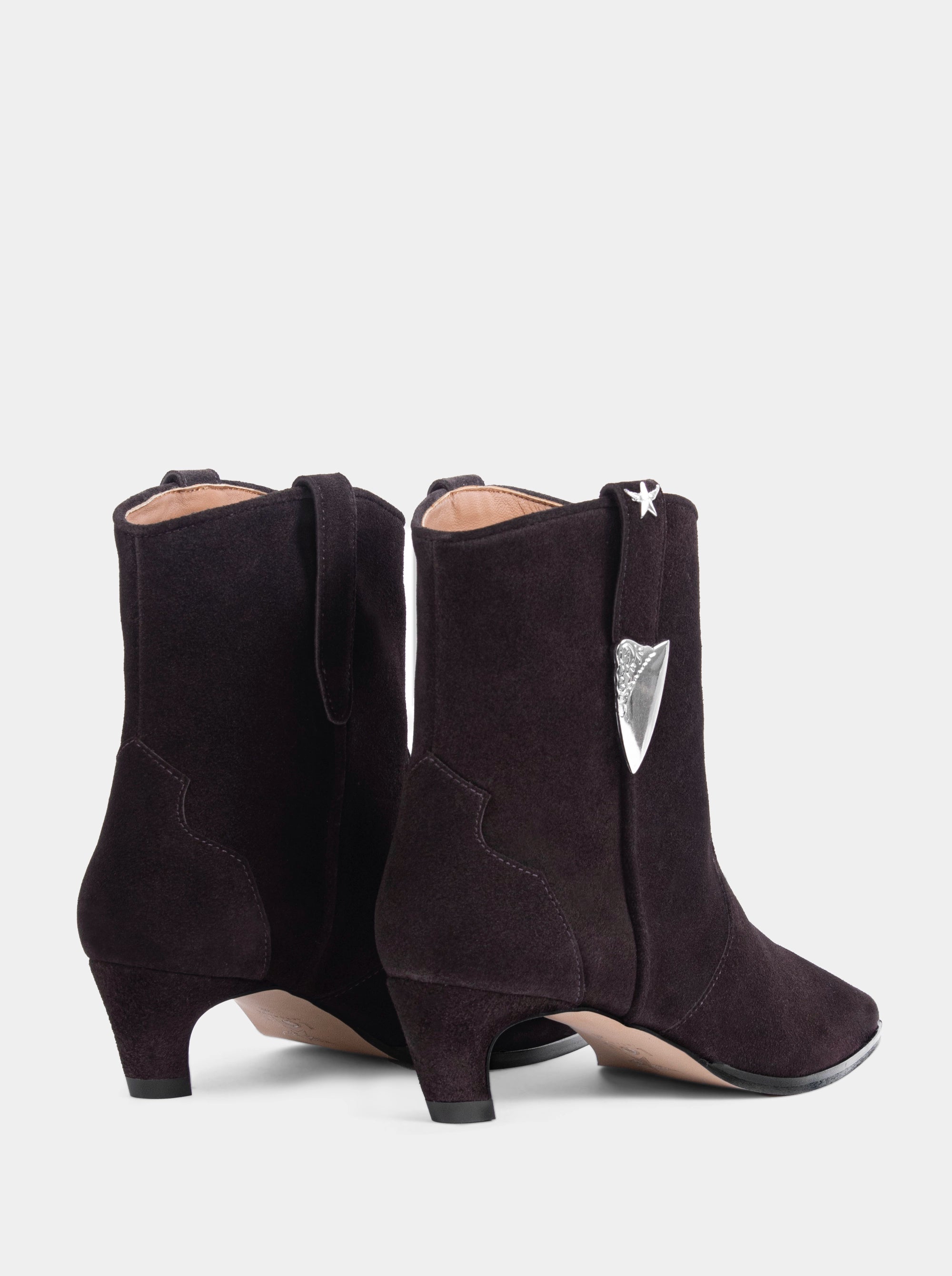 NAOMI BROWN SUEDE BOOTIES