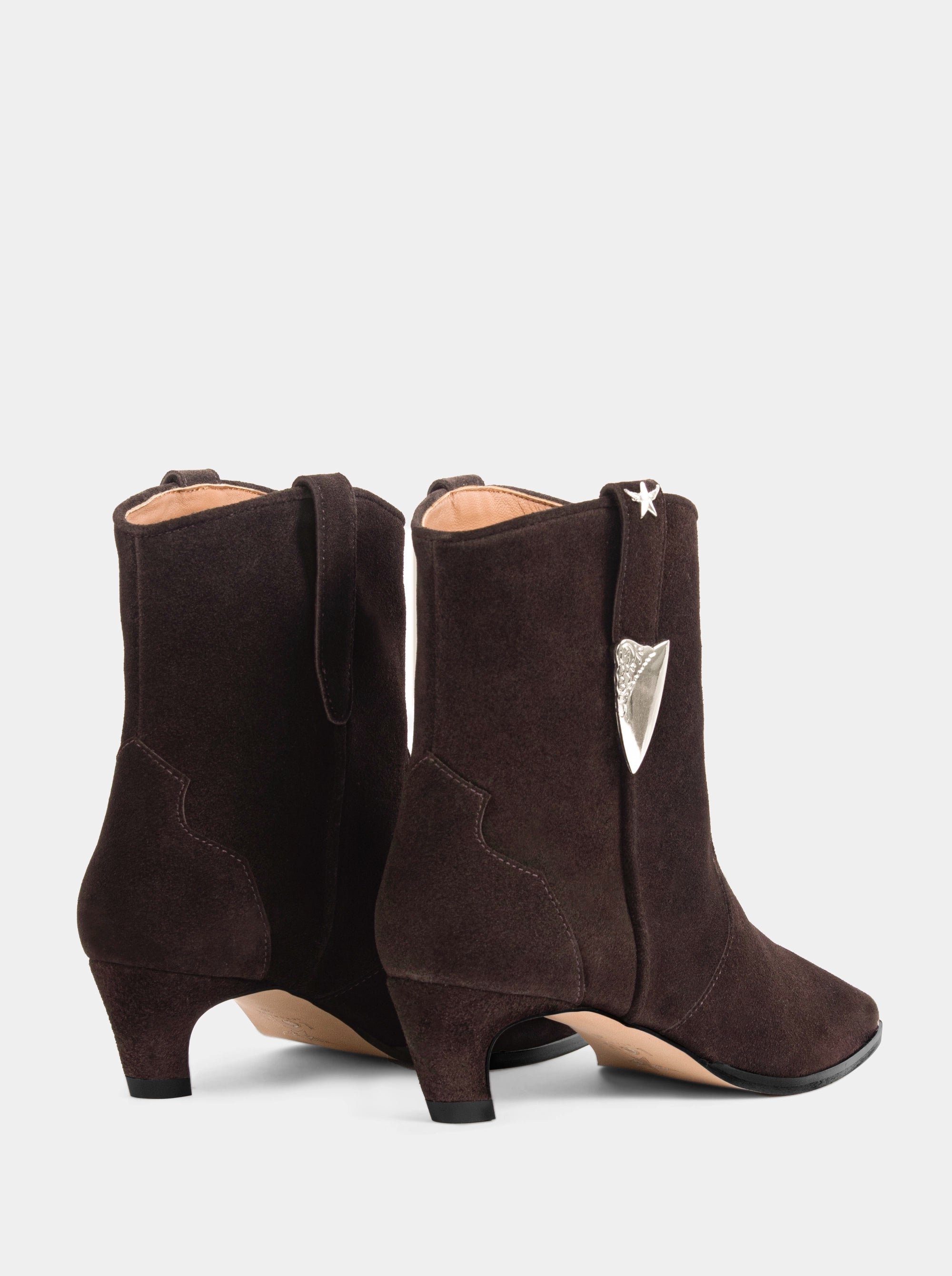 NAOMI BROWN SUEDE BOOTIES