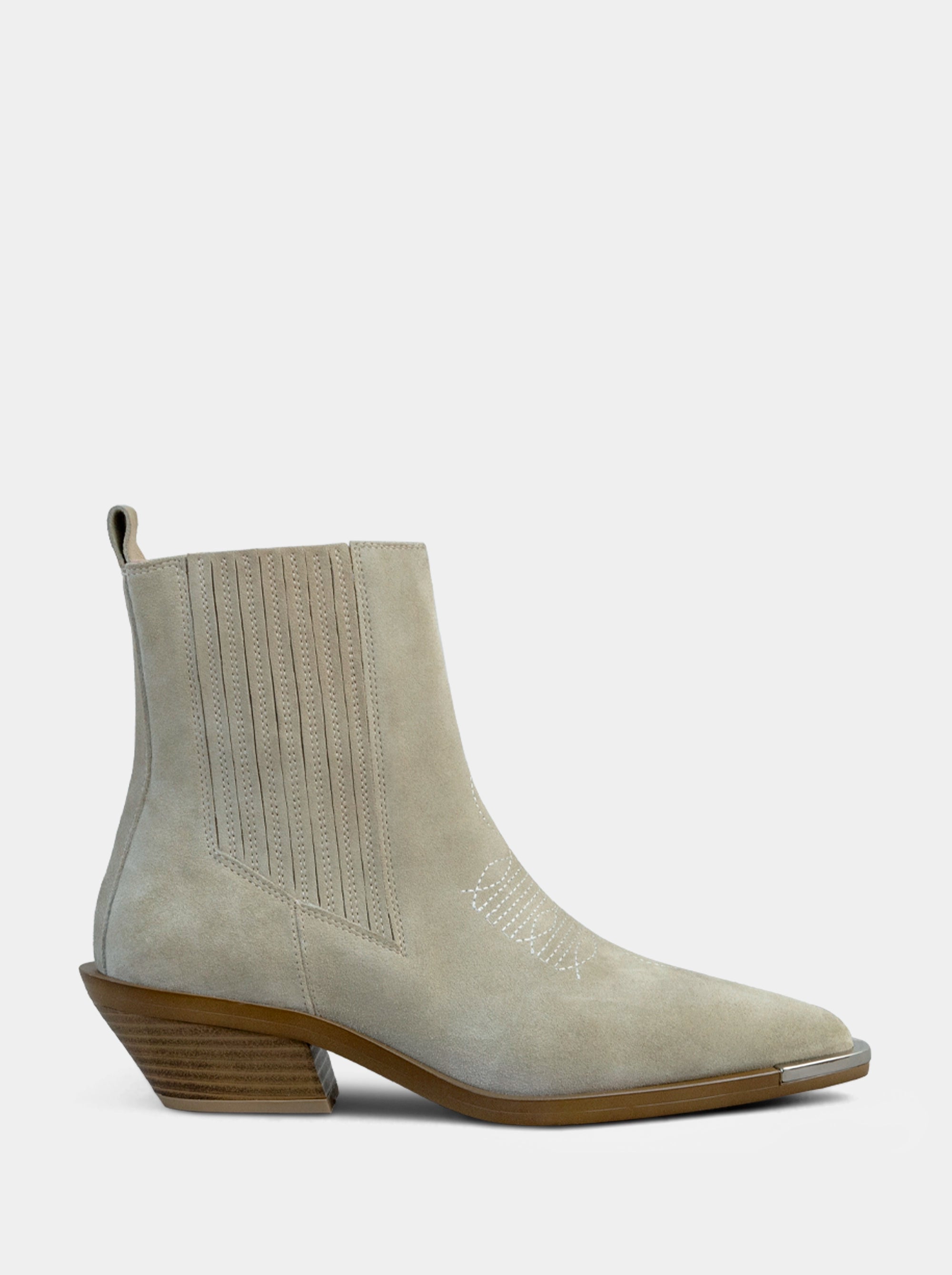 NELLA 60 BEIGE SUEDE BOOTIES