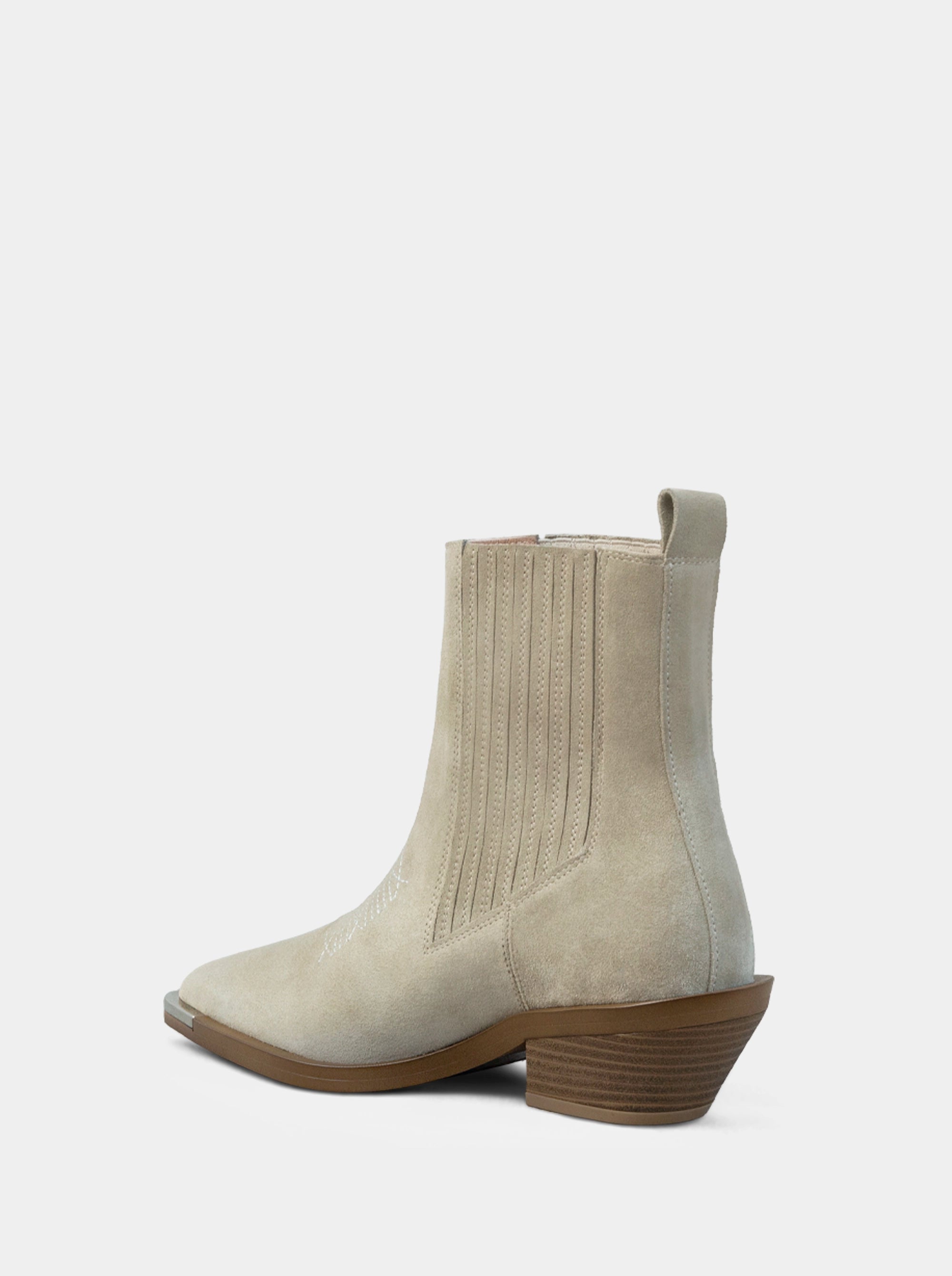 NELLA 60 BEIGE SUEDE BOOTIES