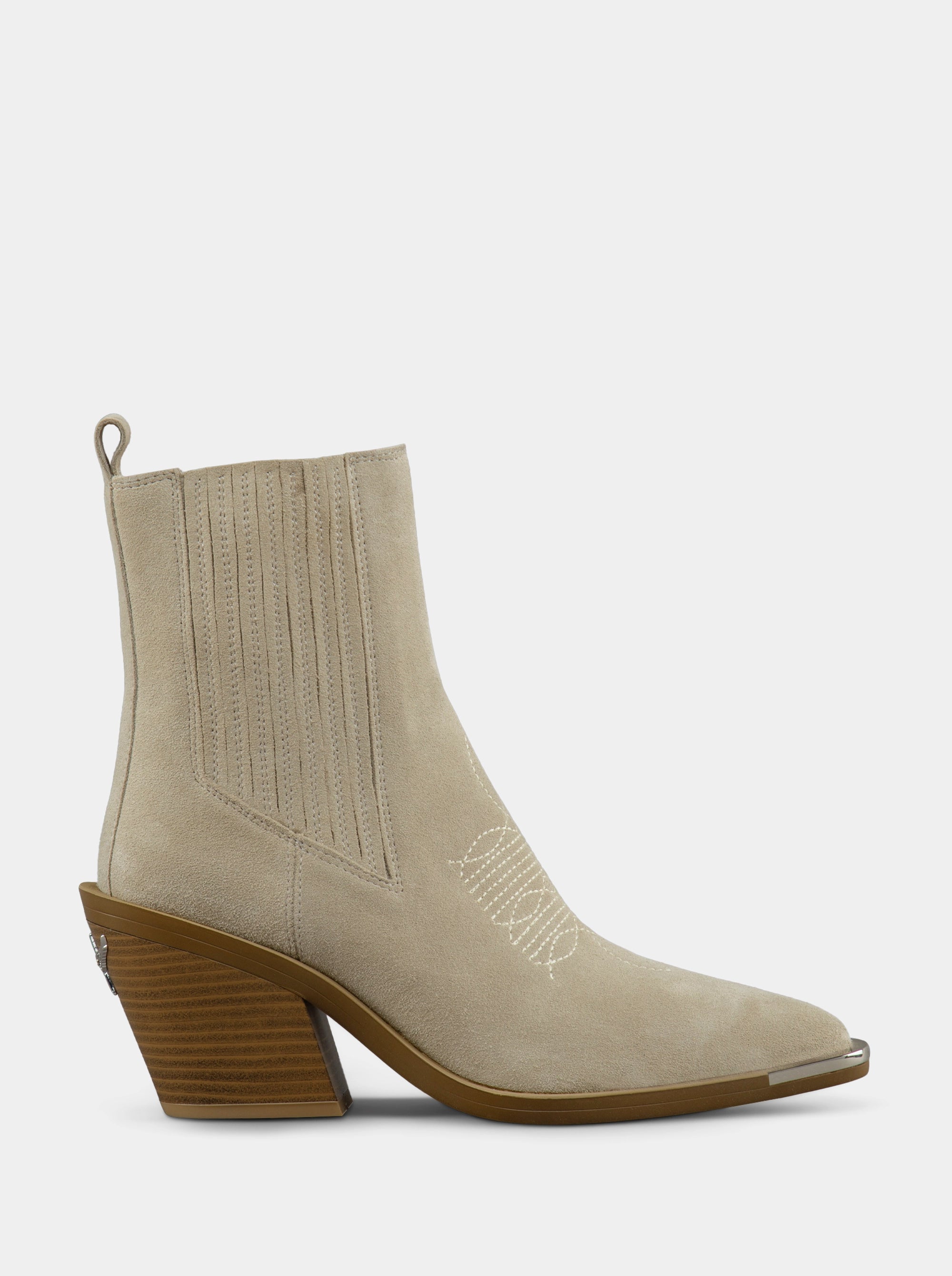 NELLA BEIGE SUEDE BOOTIES