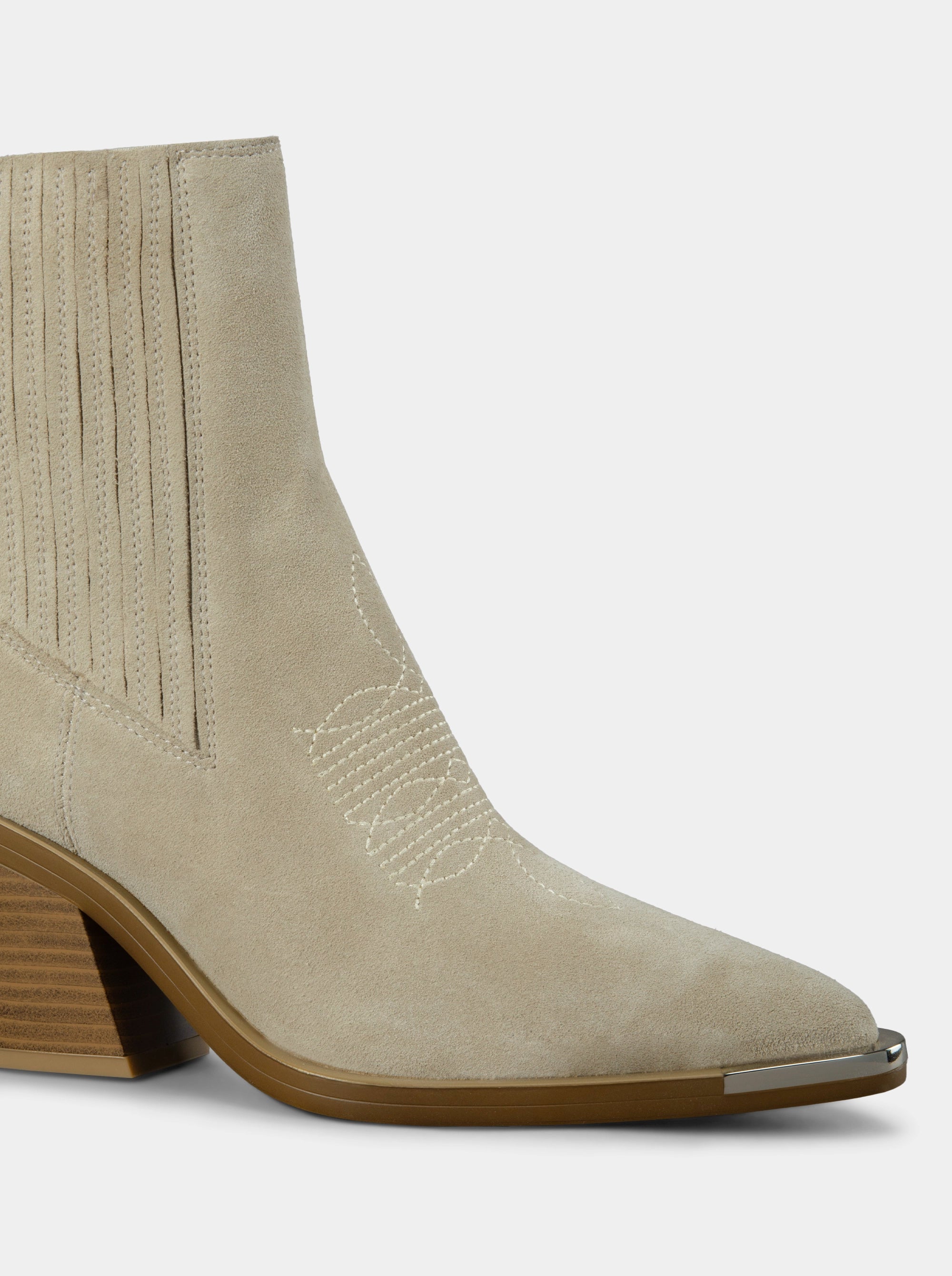 NELLA BEIGE SUEDE BOOTIES