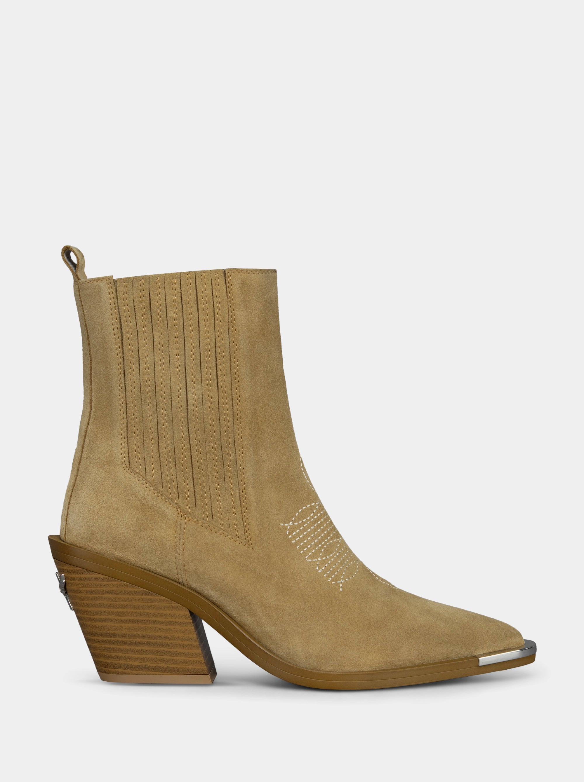 NELLA CAMEL SUEDE BOOTIES