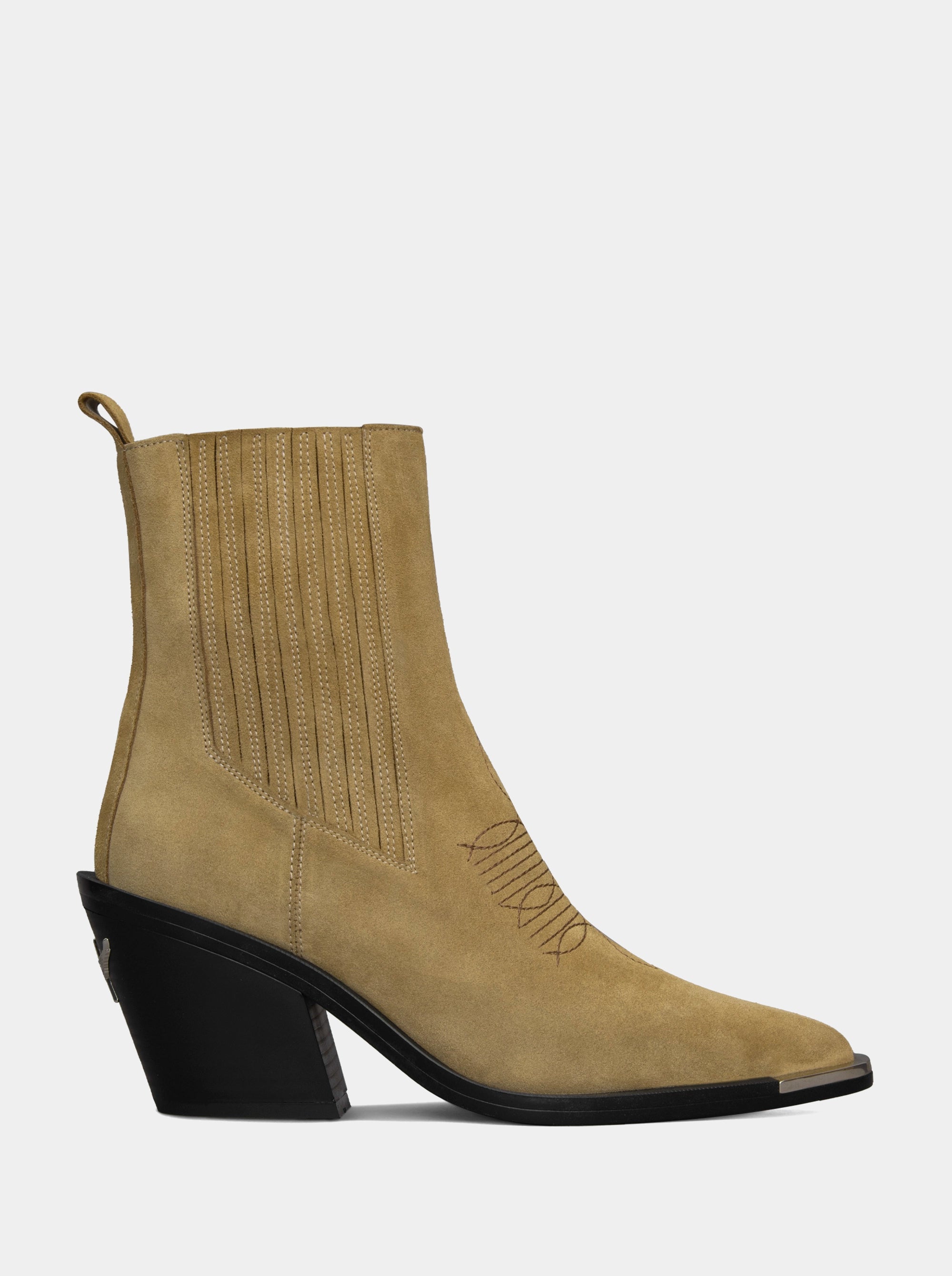 NELLA CAPPUCCINO SUEDE BOOTIES