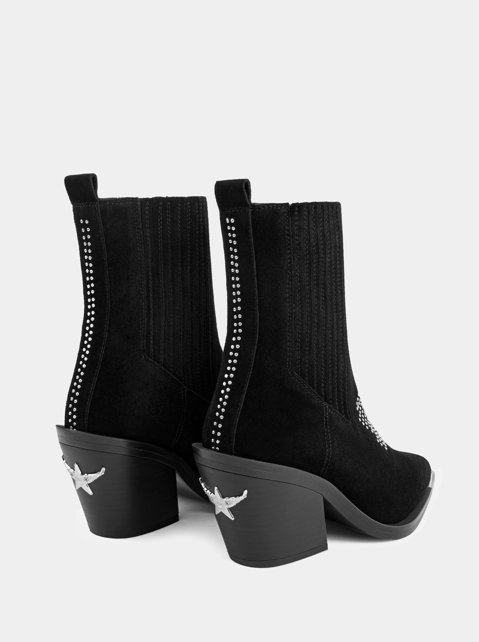NELLA BLACK SUEDE BOOTIES