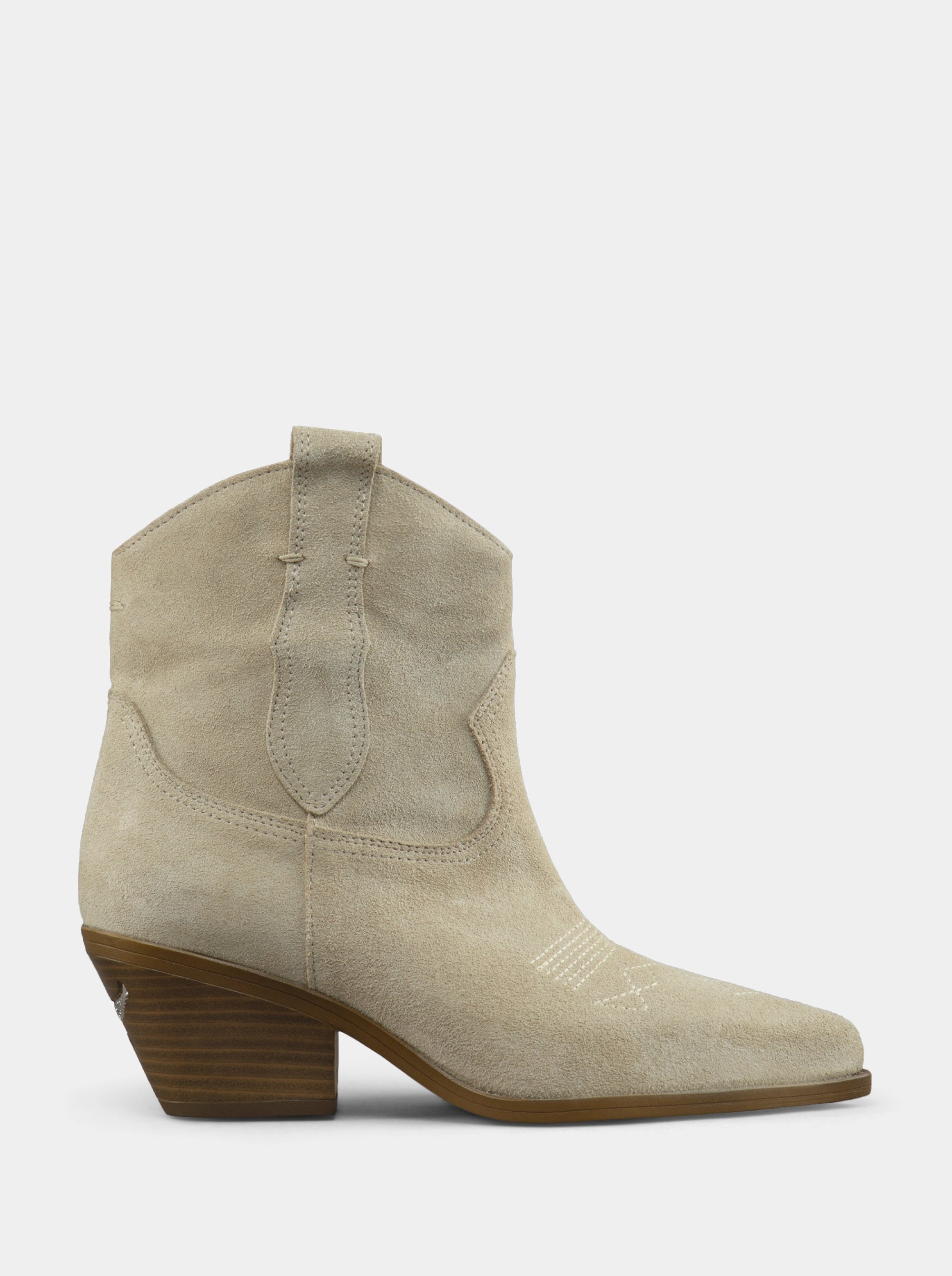 NEW SUIT BEIGE SUEDE BOOTIES