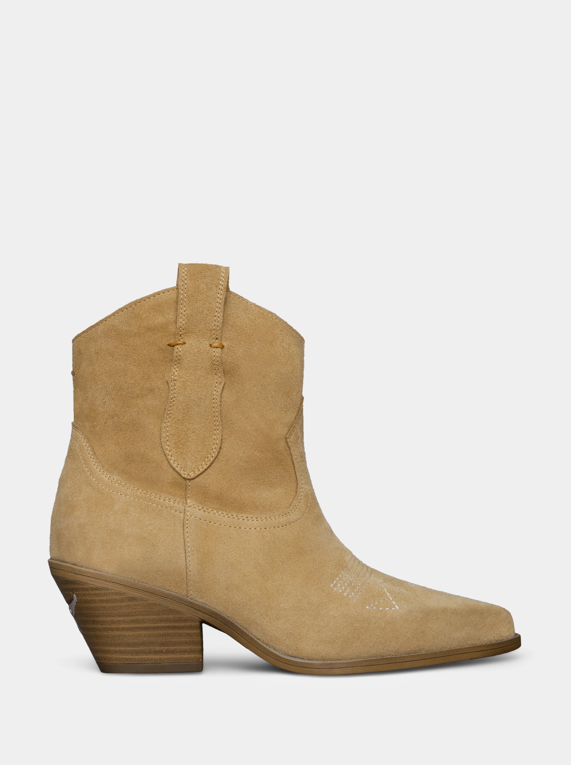 NEW SUIT CAMEL SUEDE BOOTIES