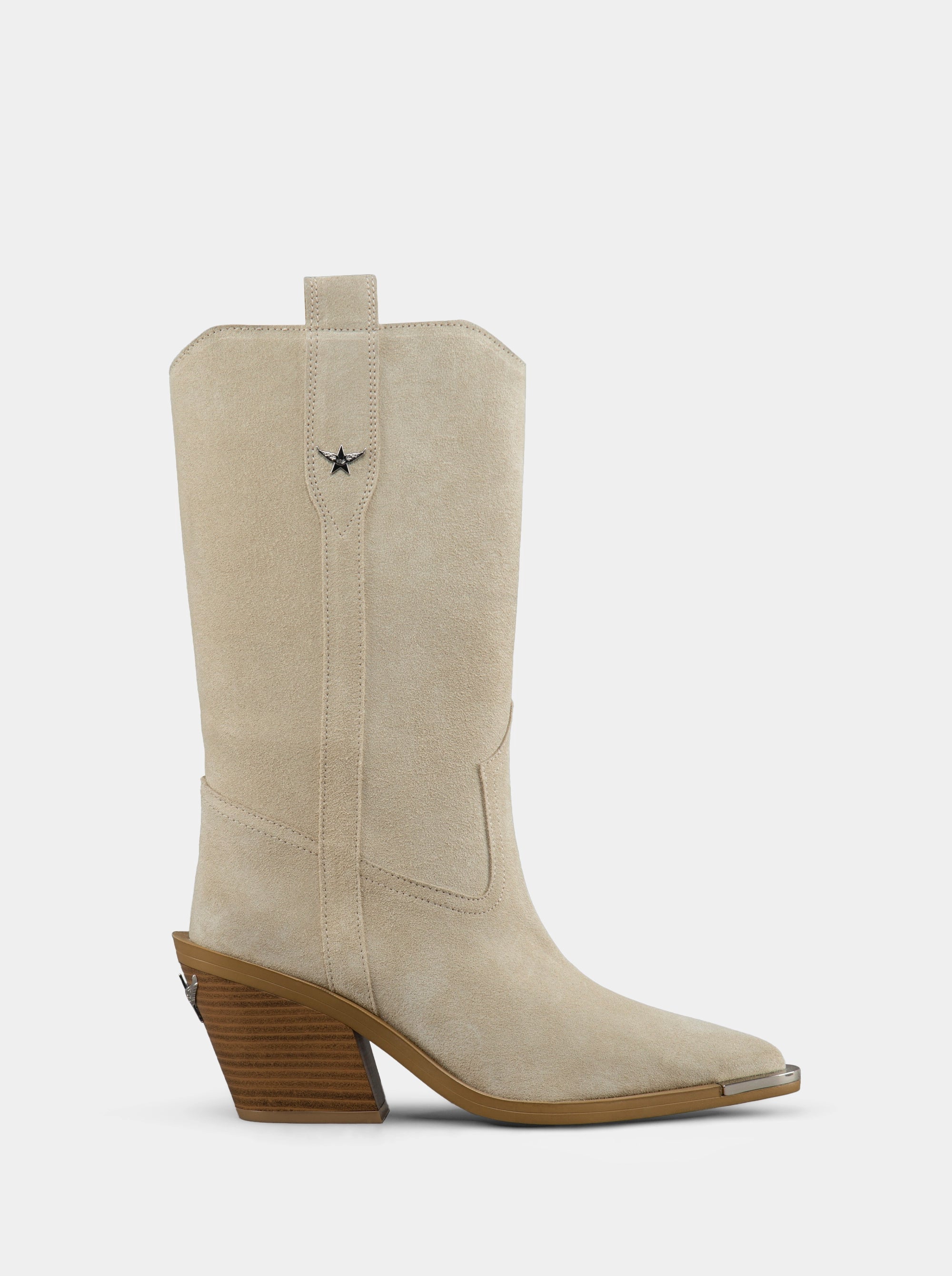 NOVA BEIGE SUEDE BOOTS