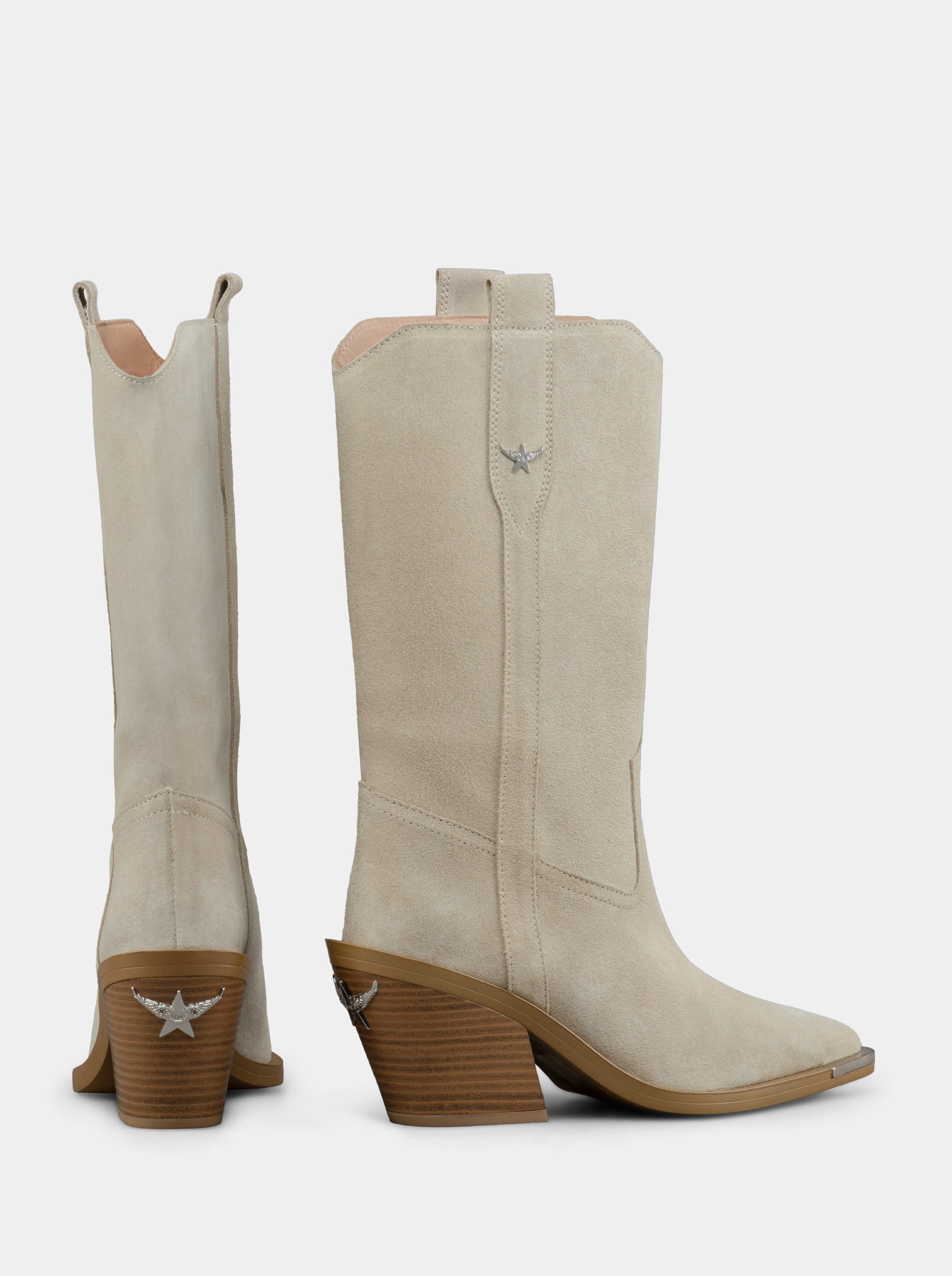 NOVA BEIGE SUEDE BOOTS