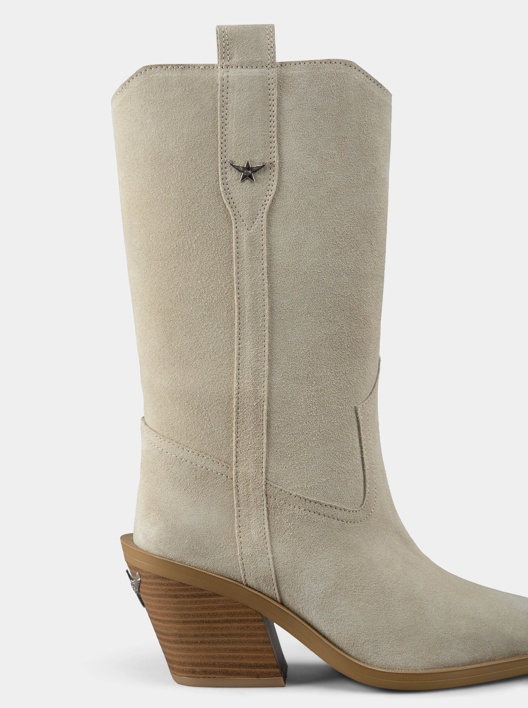 NOVA BEIGE SUEDE BOOTS