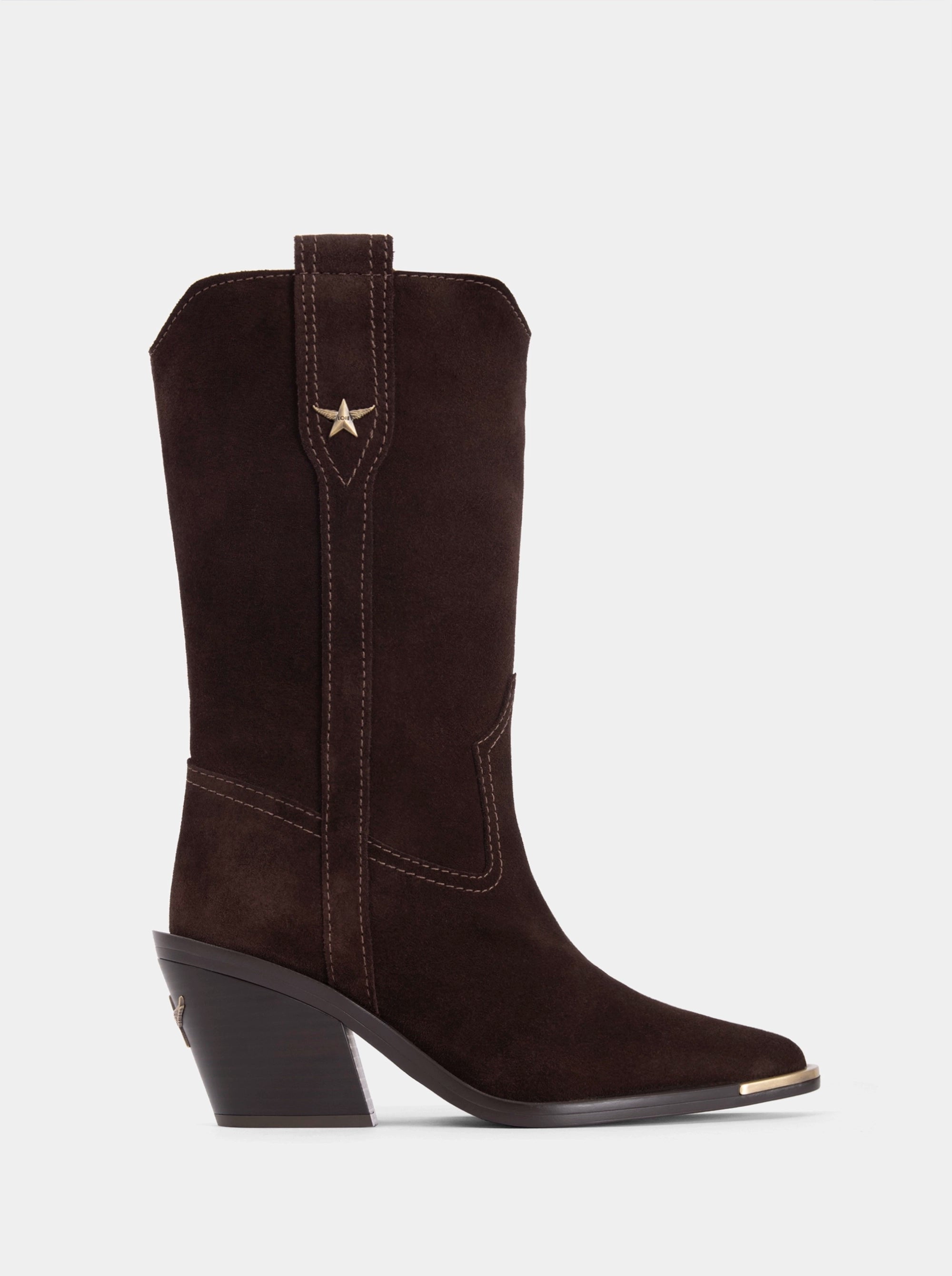 NOVA BROWN SUEDE BOOTS