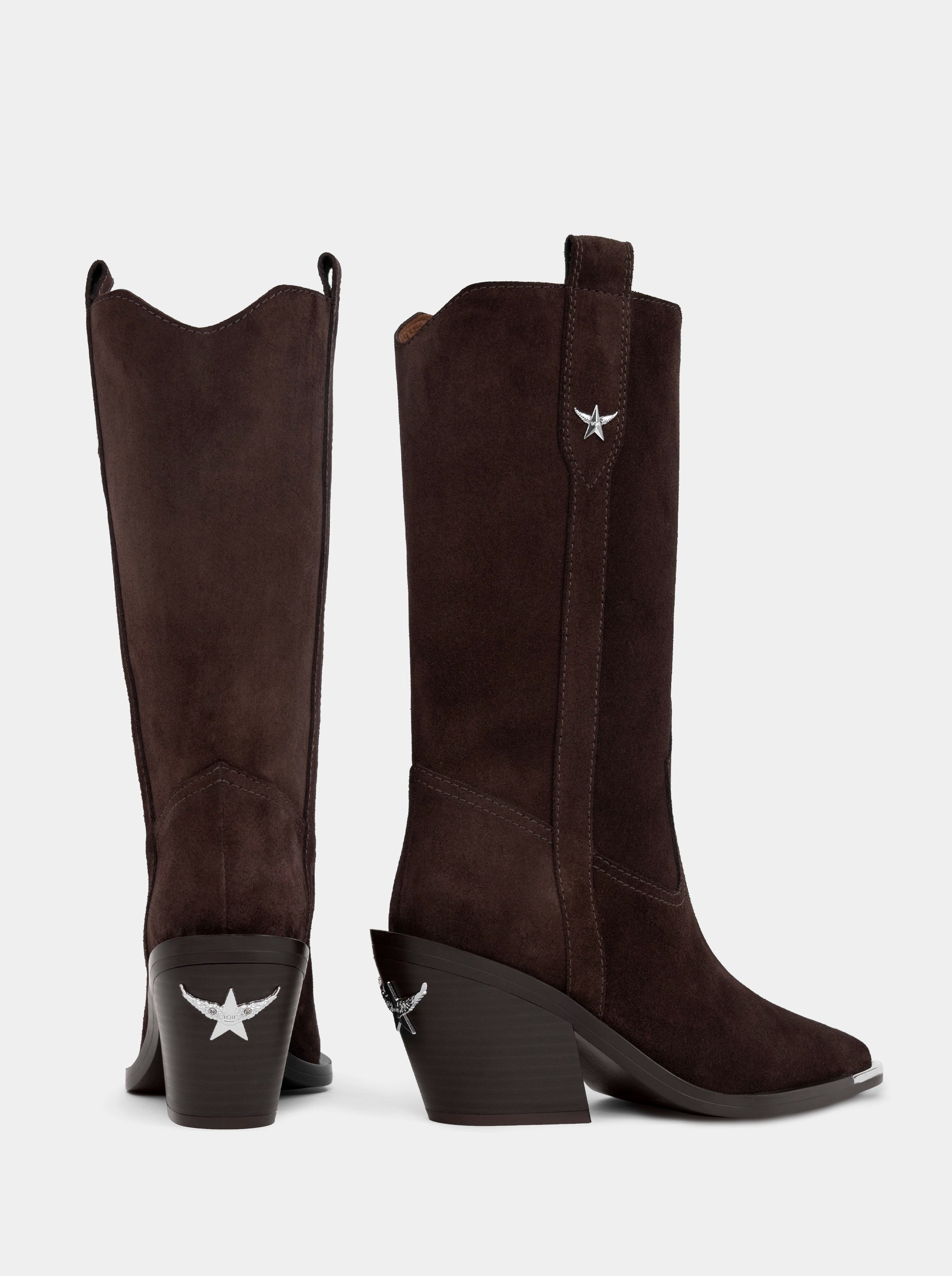 NOVA BROWN SUEDE BOOTS