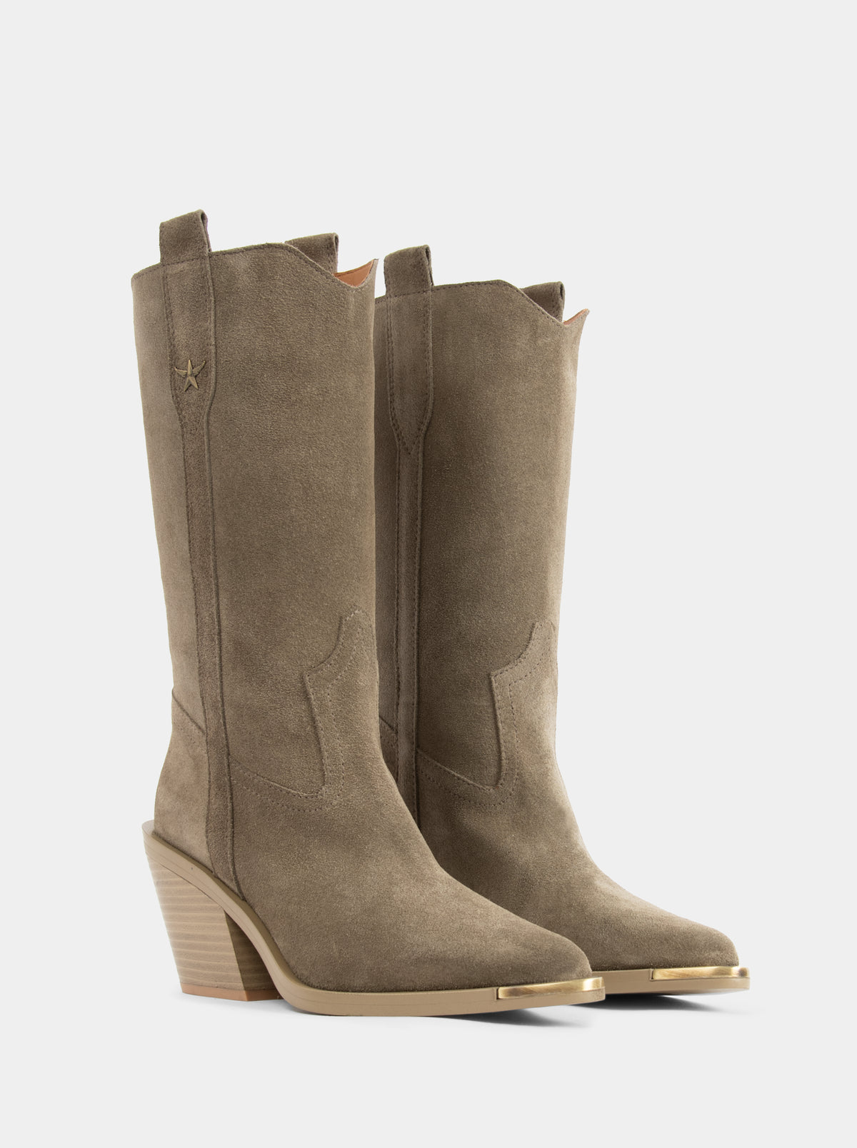NOVA KHAKI SUEDE BOOTS