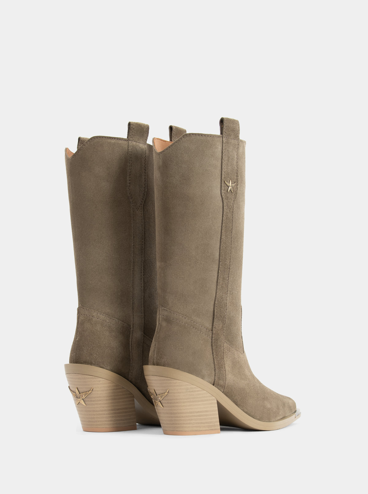 NOVA KHAKI SUEDE BOOTS