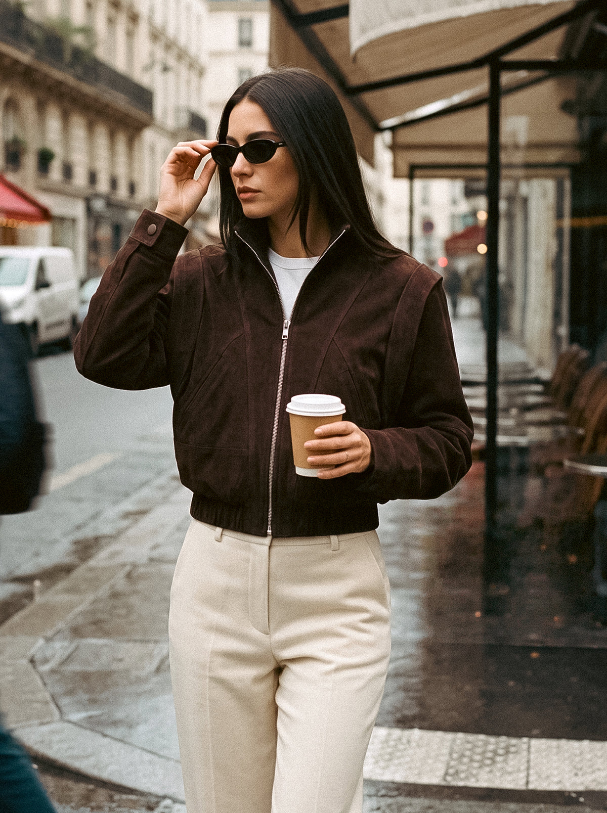 OPERA BROWN SUEDE JACKET