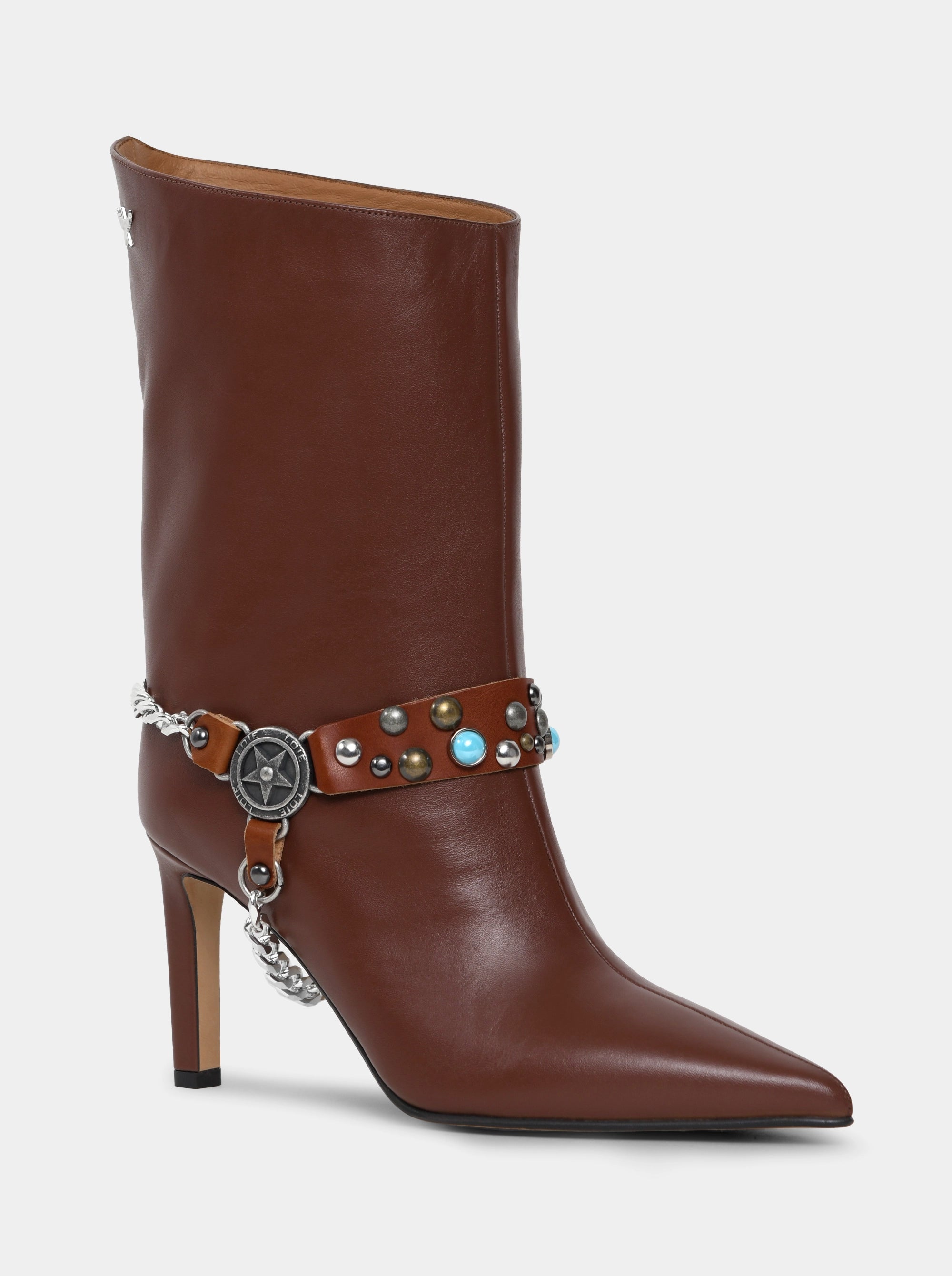 OPIUM BROWN LEATHER BELT