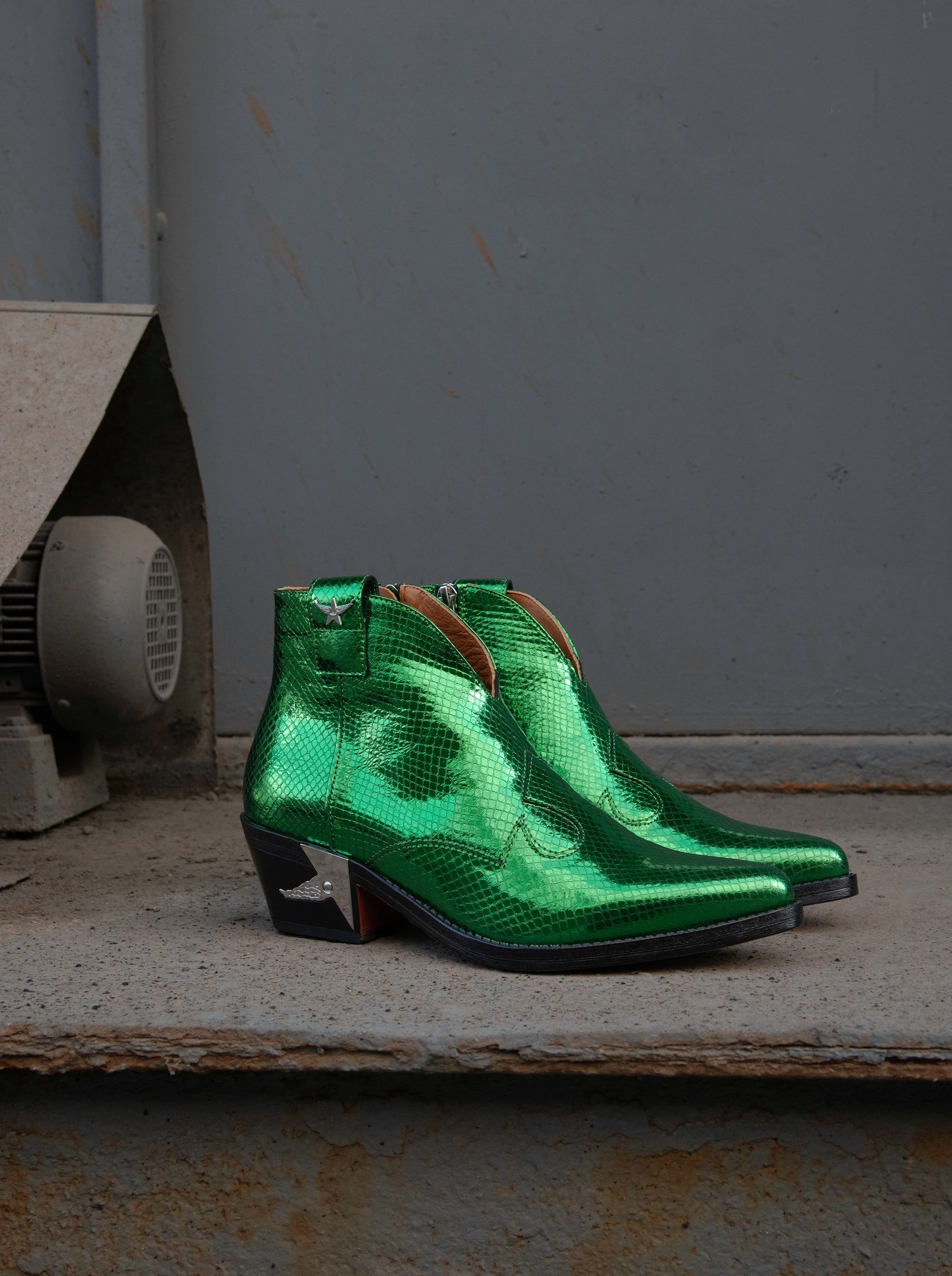 PABLO GREEN BOOTIES