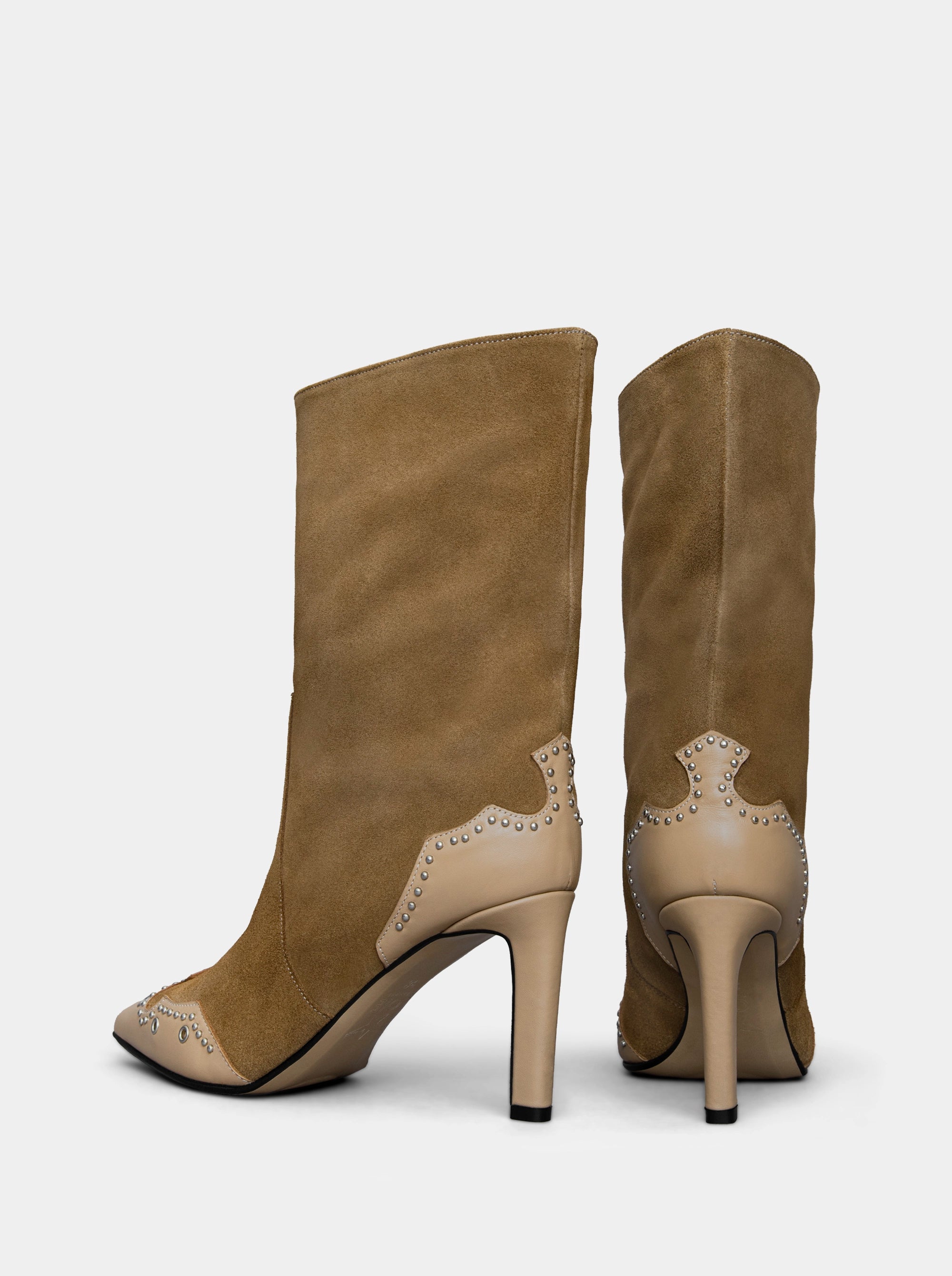 PERLA CAMEL SUEDE BOOTIES