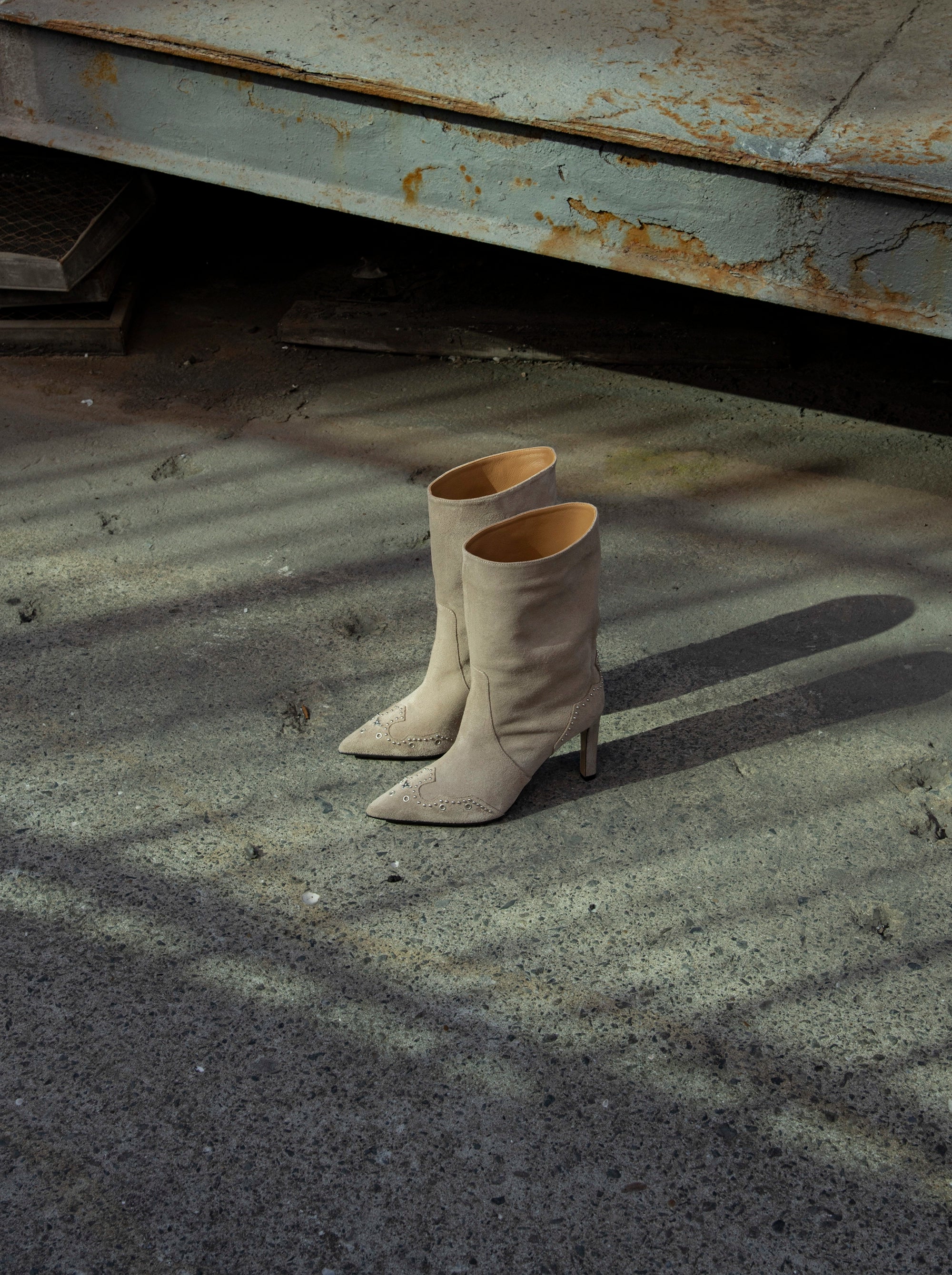 PERLA MINK SUEDE BOOTIES