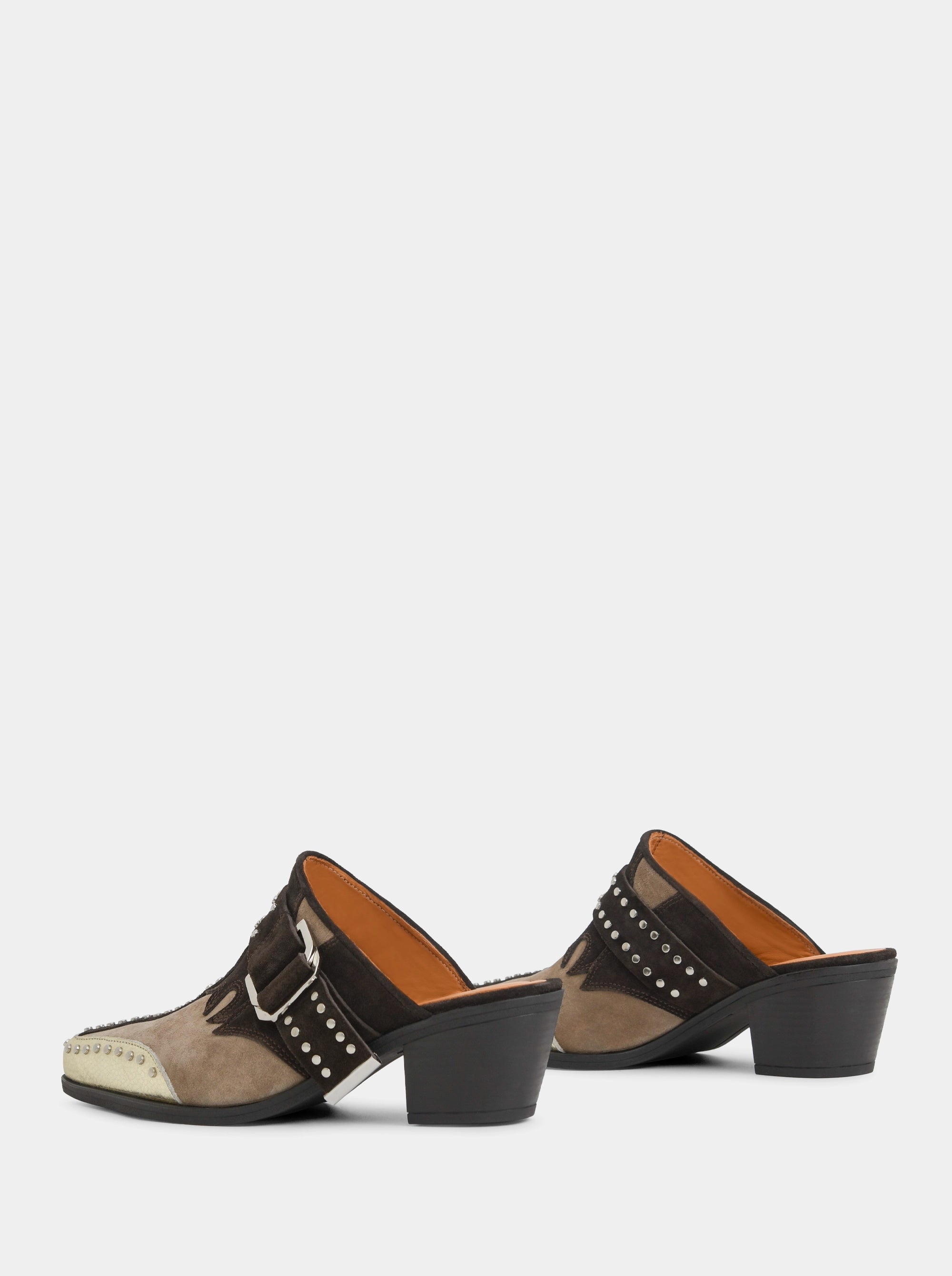 PERY MULES BROWN SLIPPERS