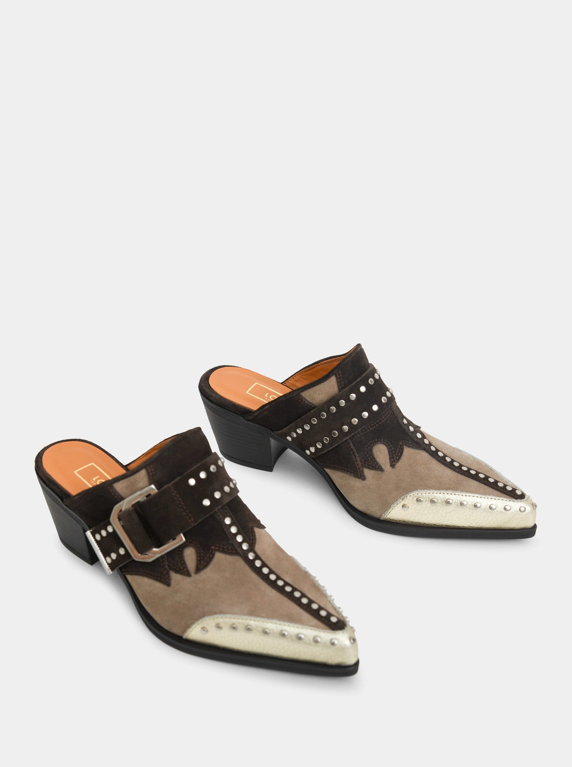 PERY MULES BROWN SLIPPERS