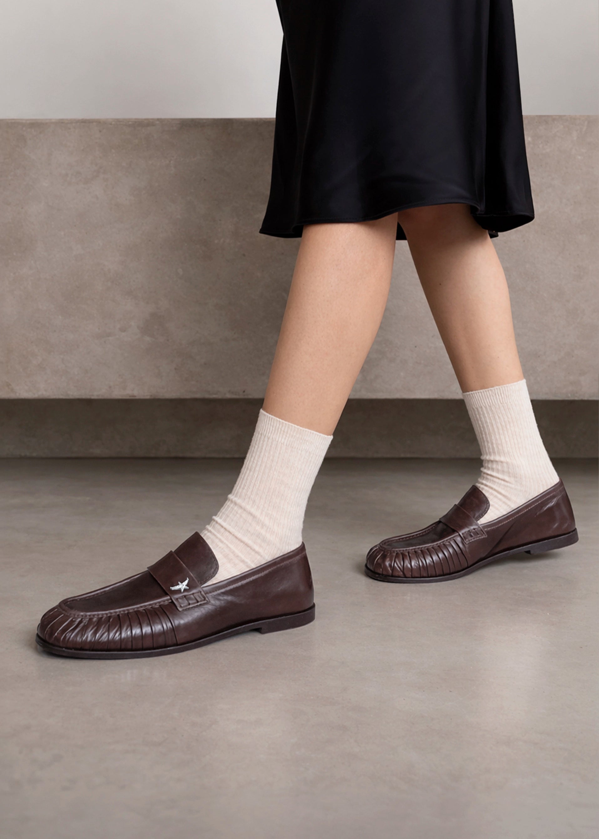 PESO BROWN LEATHER SHOES