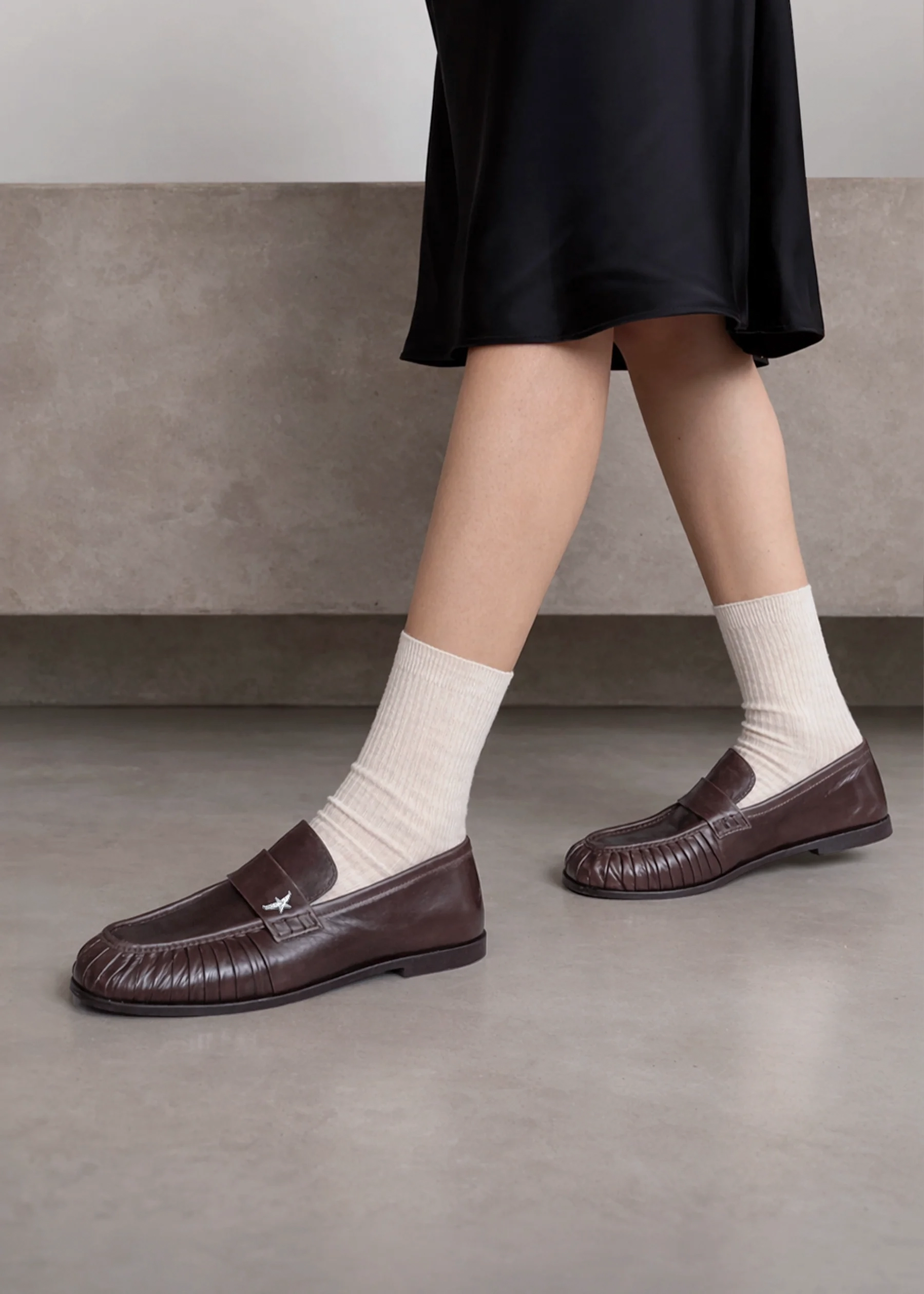 PESO BROWN LEATHER SHOES