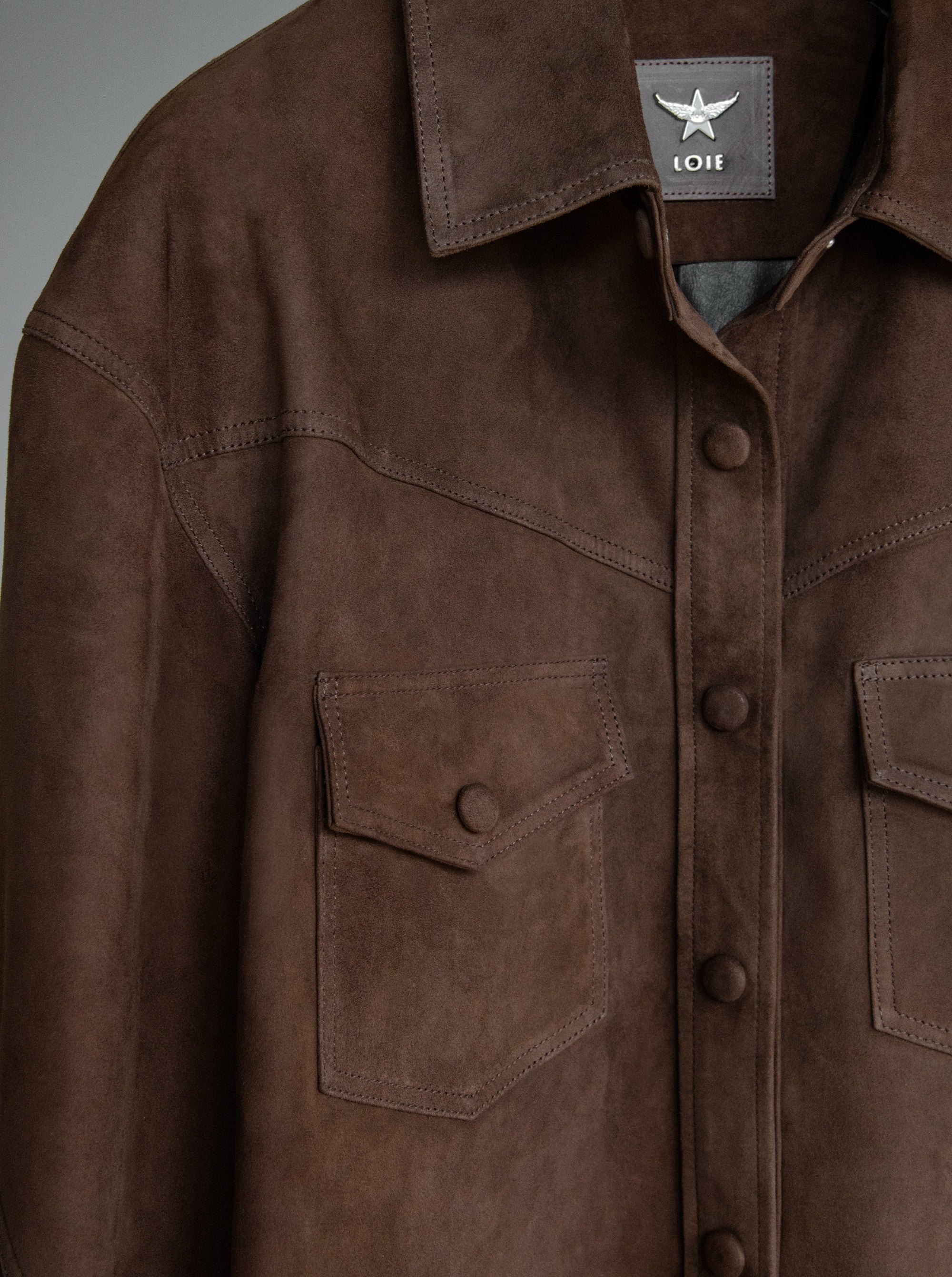 POCO BROWN SUEDE JACKET