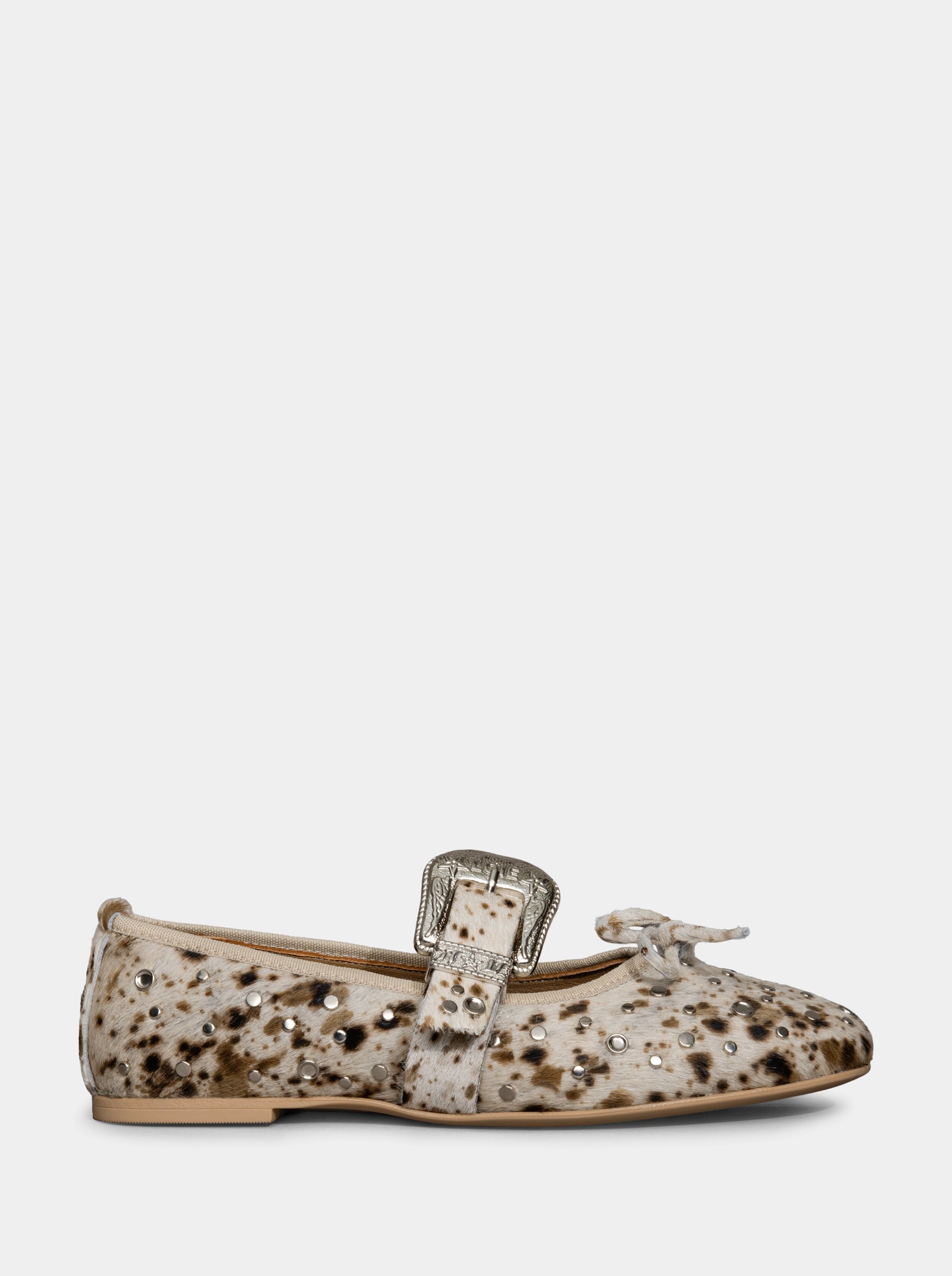 PRETTY ANIMALIER BROWN - MULTICOLOR BALLET FLATS