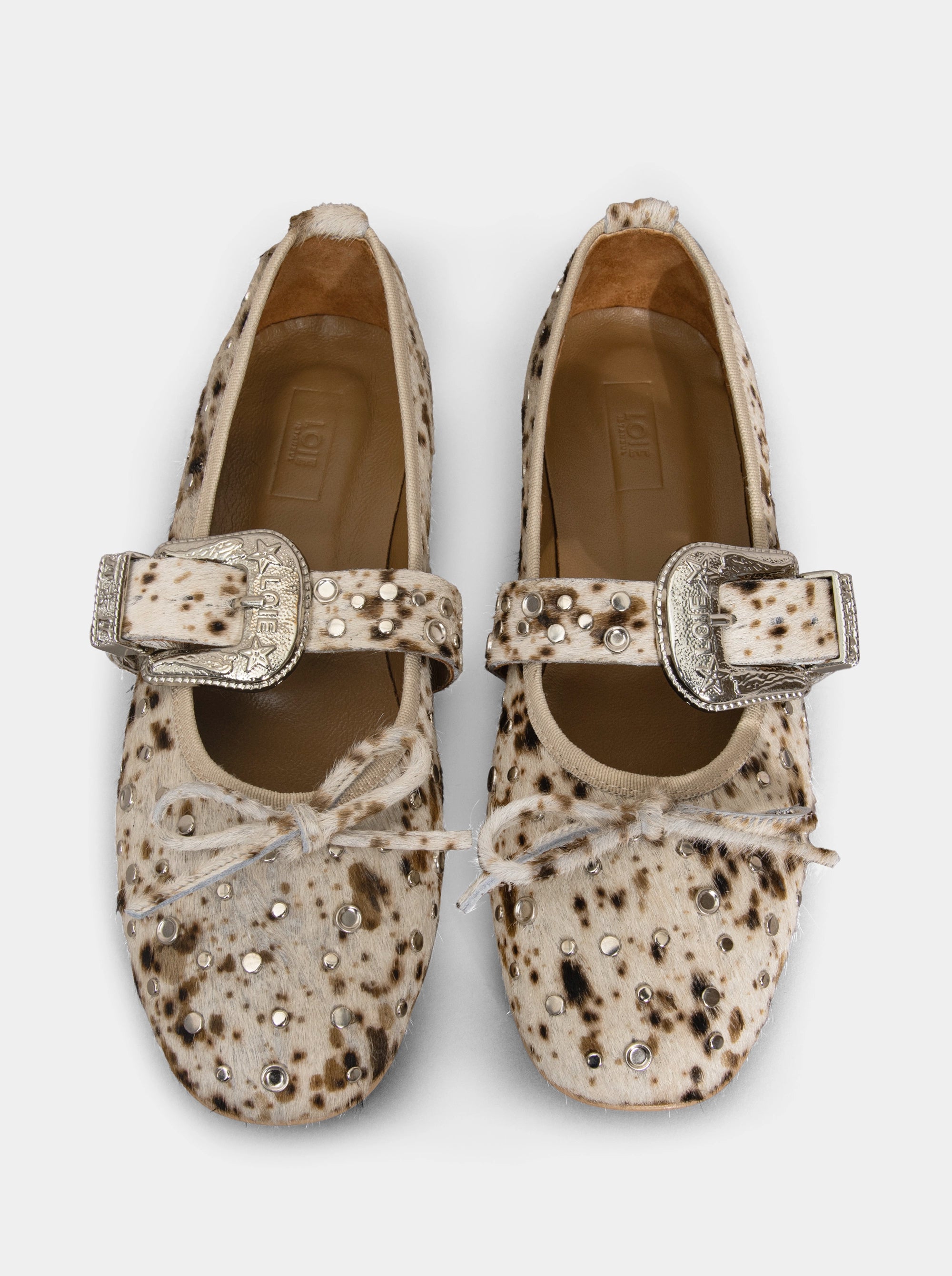 PRETTY ANIMALIER BROWN - MULTICOLOR BALLET FLATS