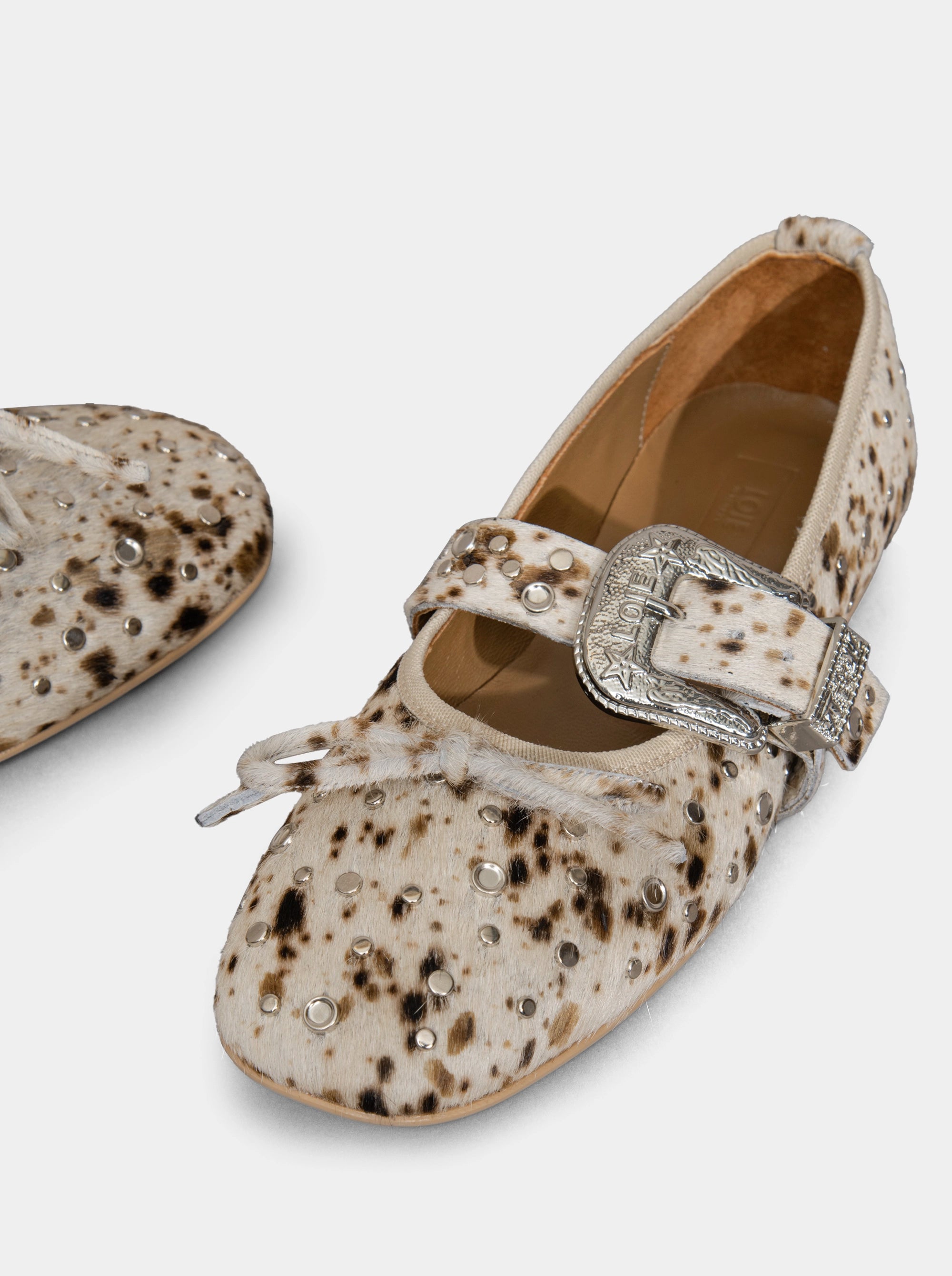 PRETTY ANIMALIER BROWN - MULTICOLOR BALLET FLATS