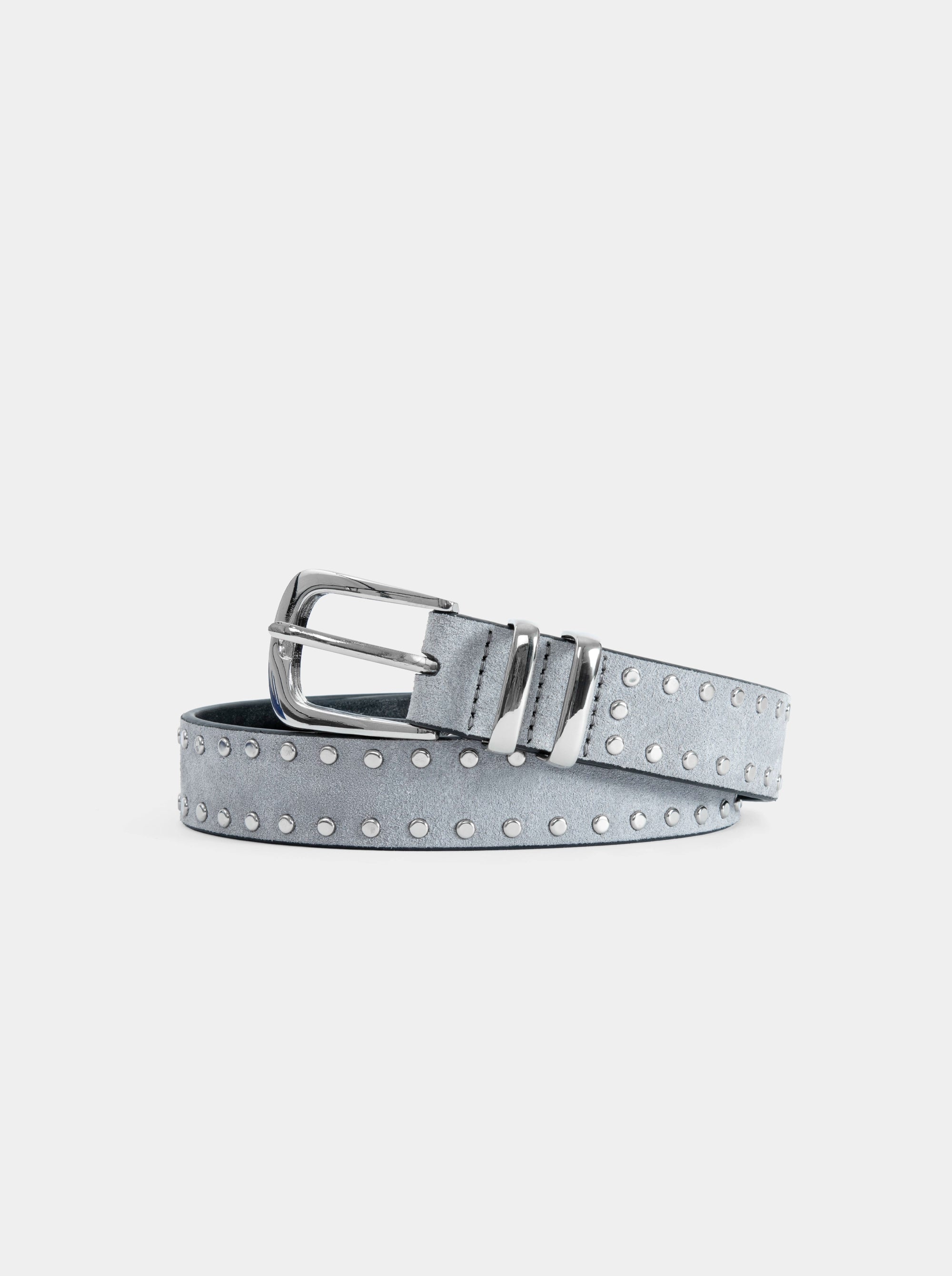 PRIMA GREY SUEDE BELT
