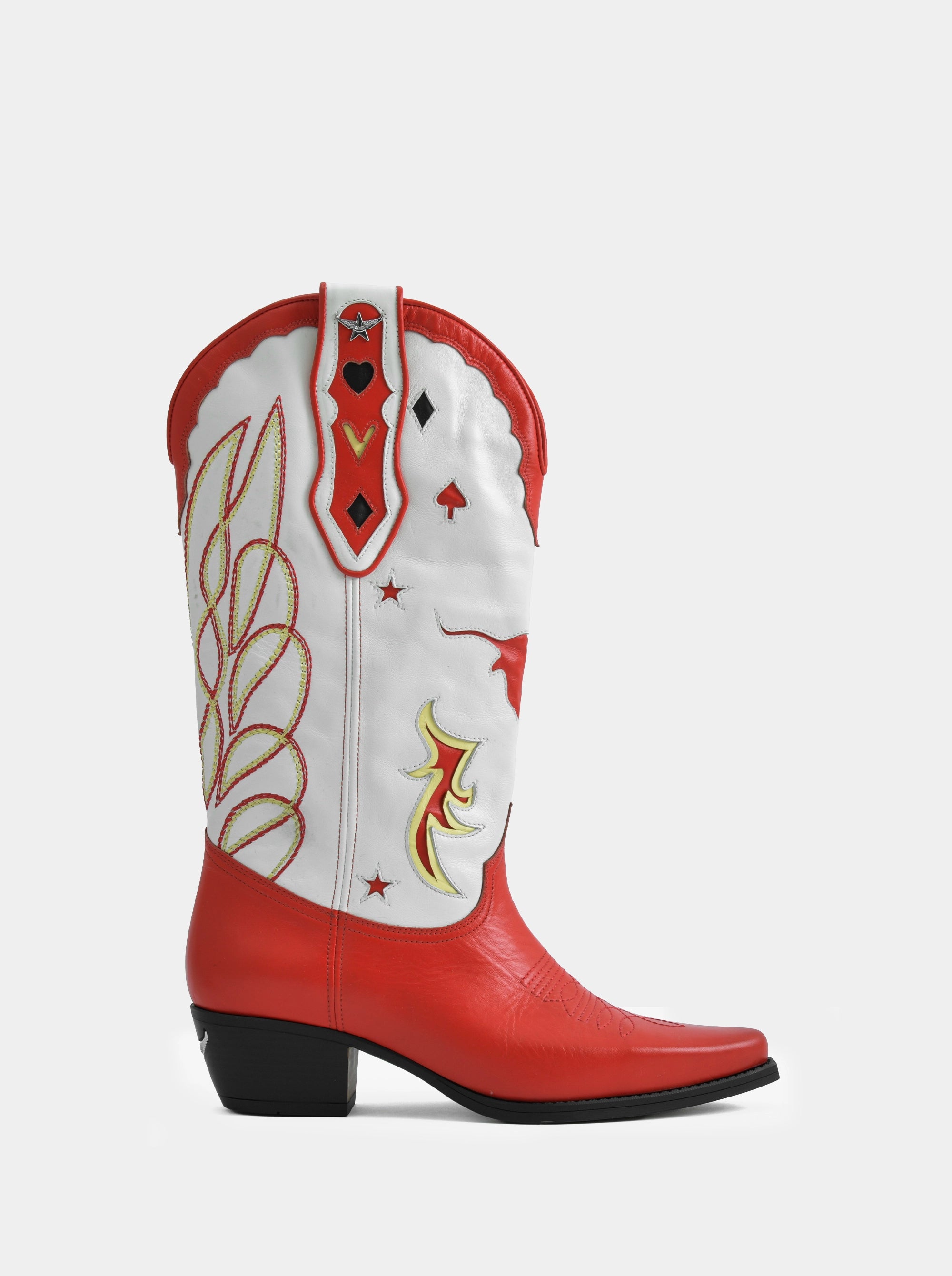 SM-31 RED - WHITE BOOTS