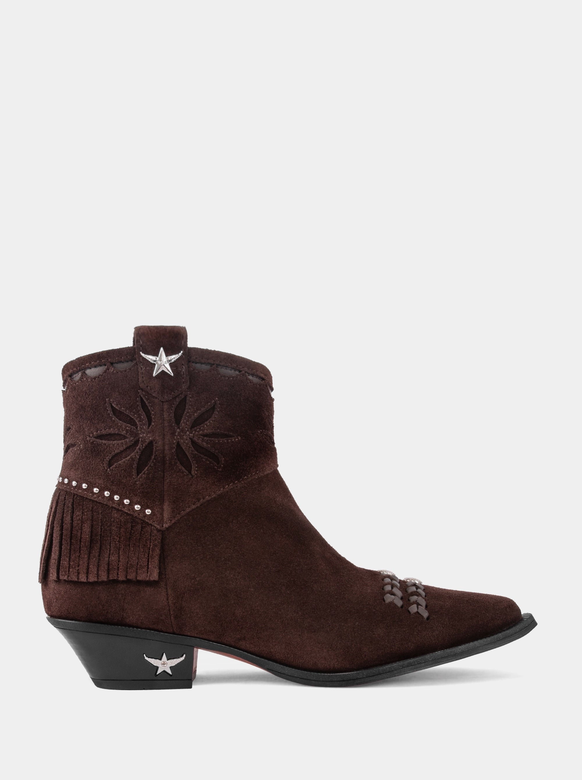 RIO BROWN SUEDE BOOTIES