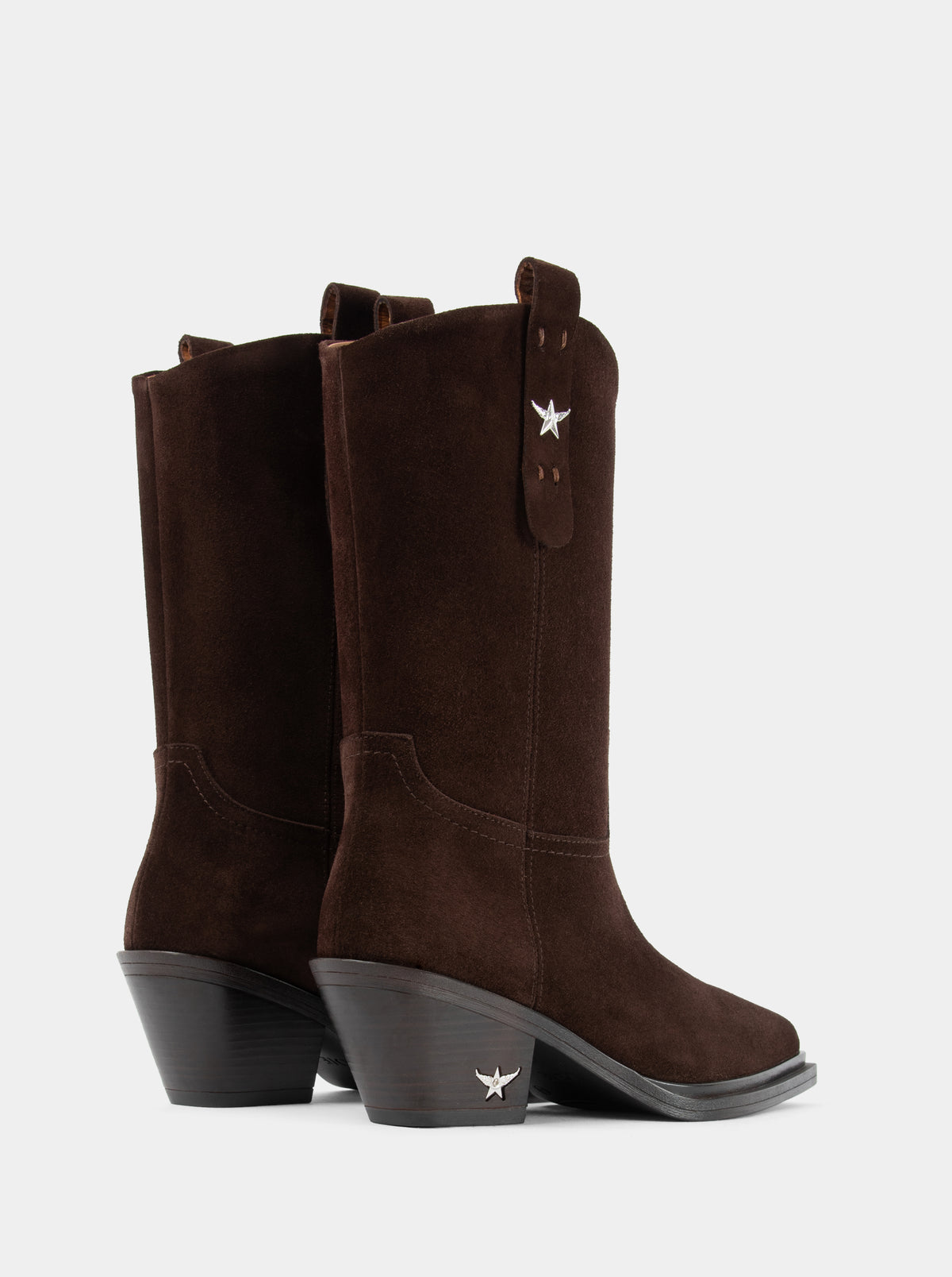 ELENORA BLACK LEATHER BOOTS