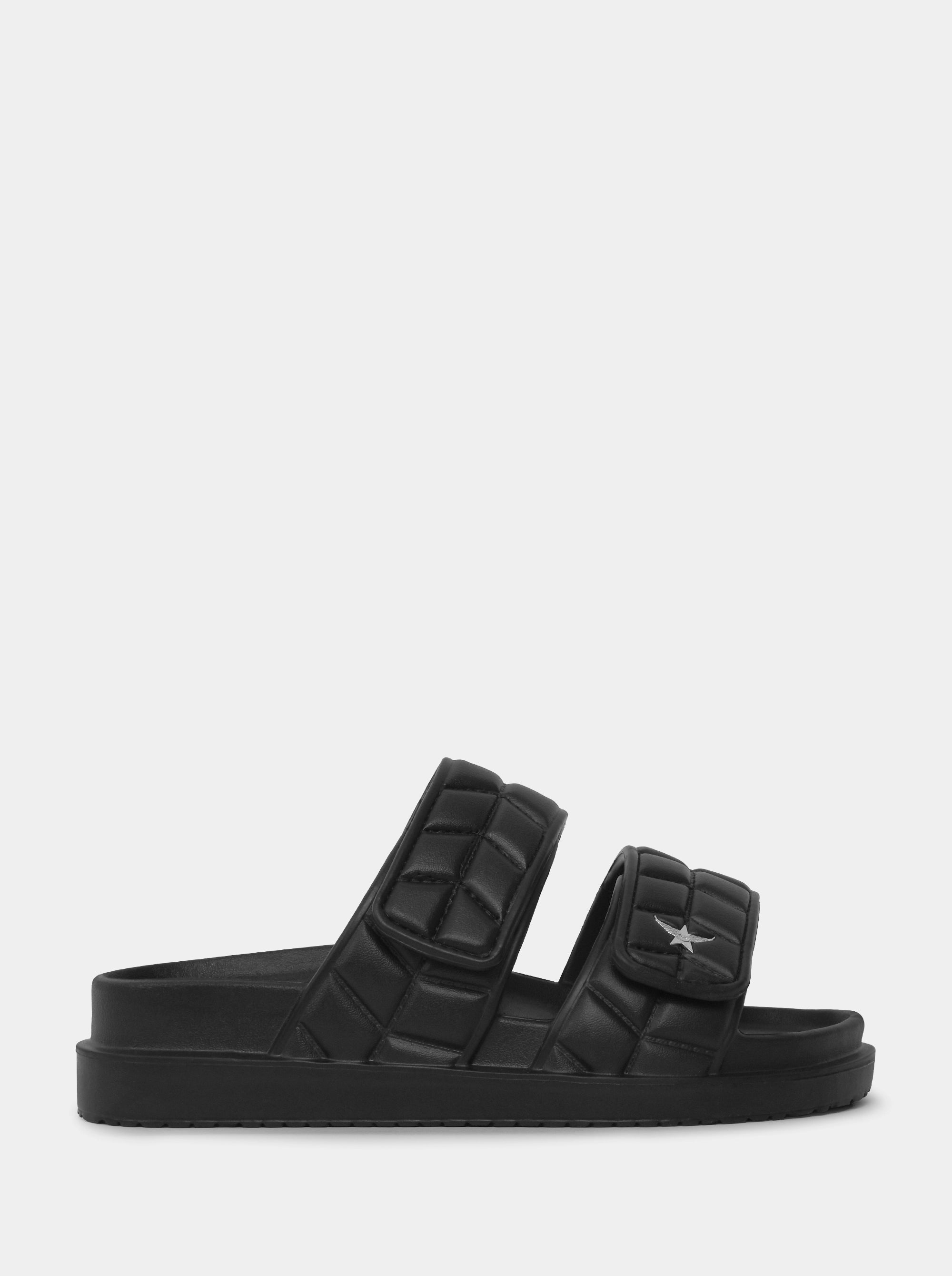 RYKER BEACH BLACK SLIPPERS