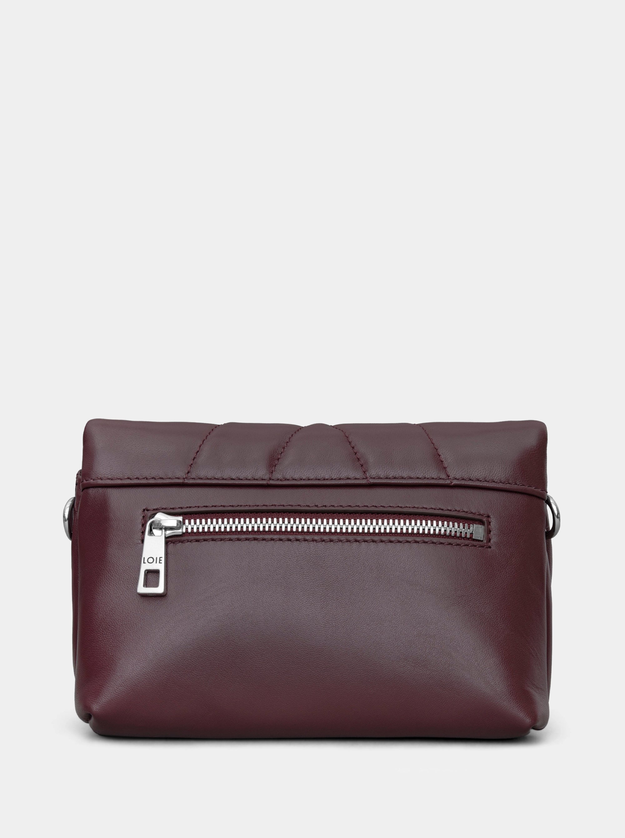 RYKERBAG MINI MAROON LEATHER BAG