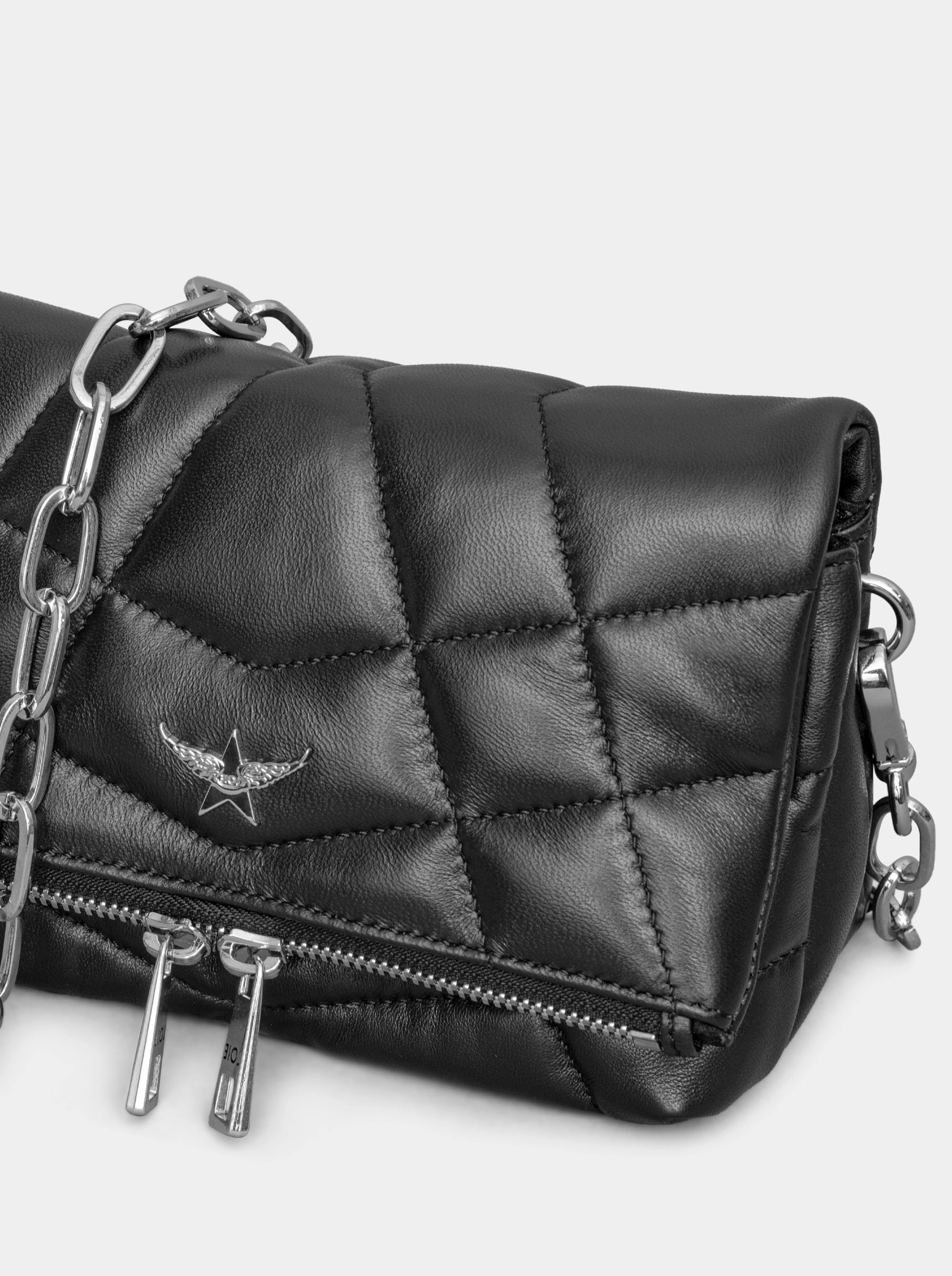 RYKERBAG MINI BLACK LEATHER BAG