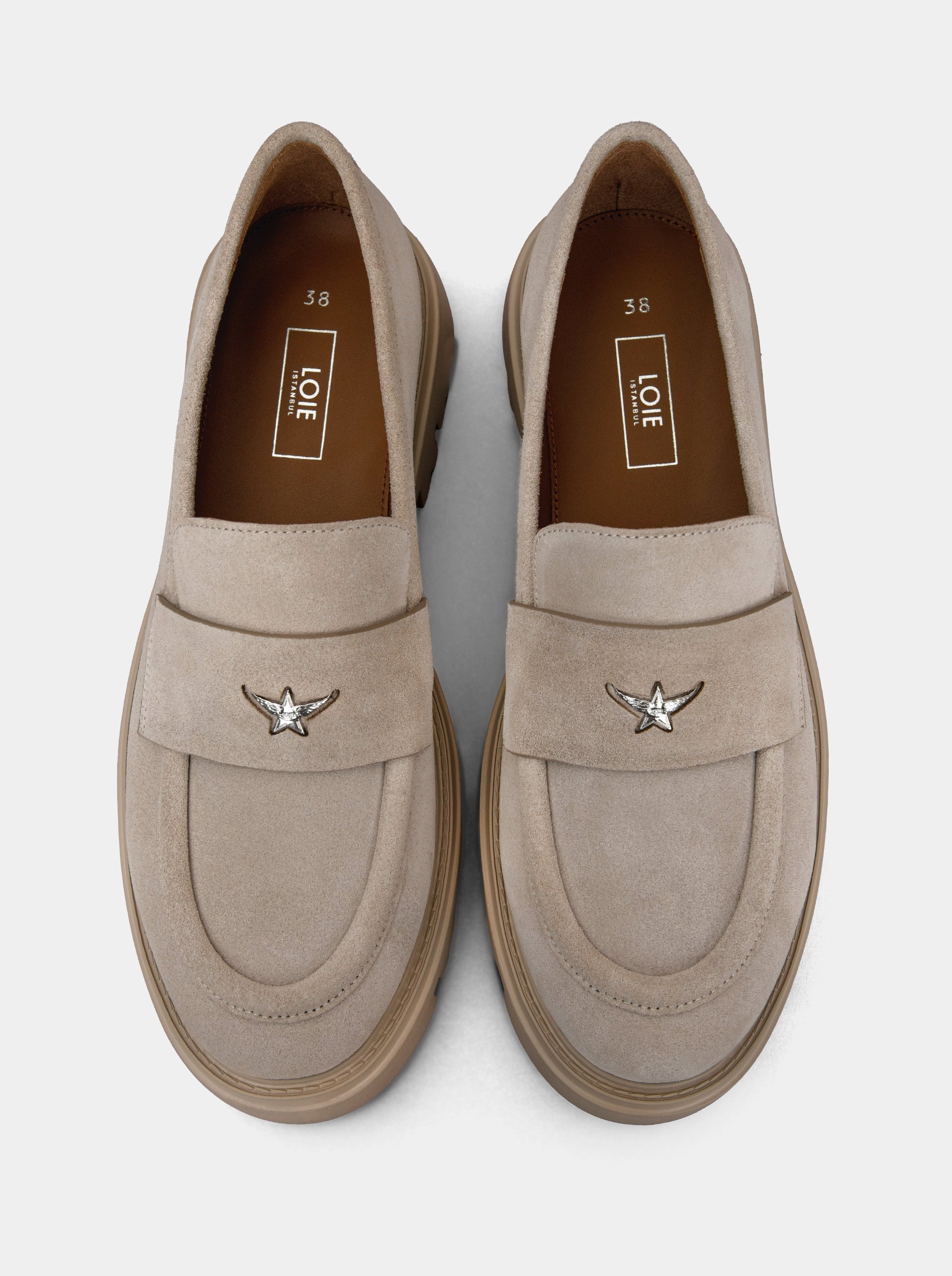 SANDERO BEIGE SUEDE SHOES