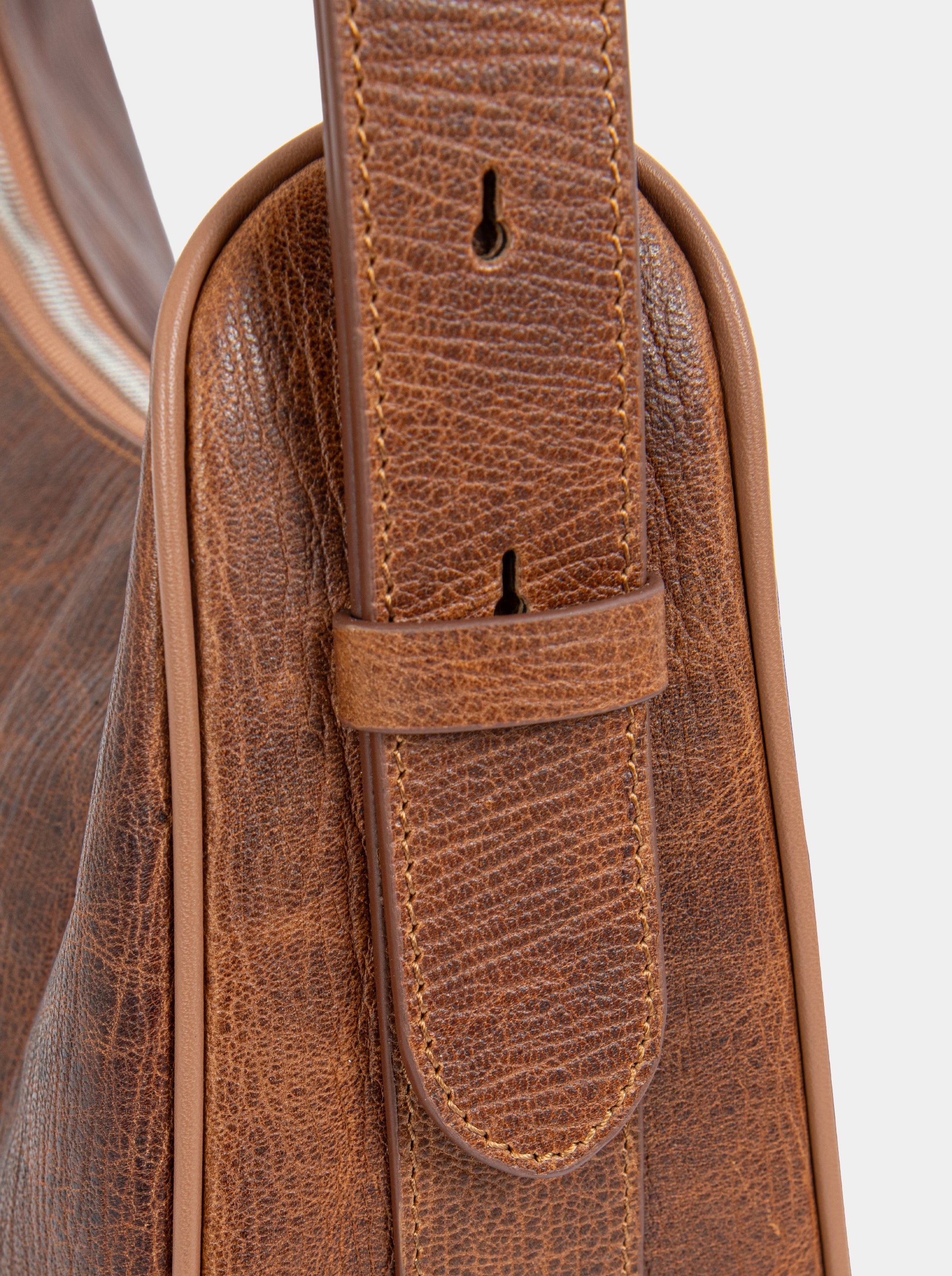 SANDRA CARAMEL BROWN LEATHER  BAG